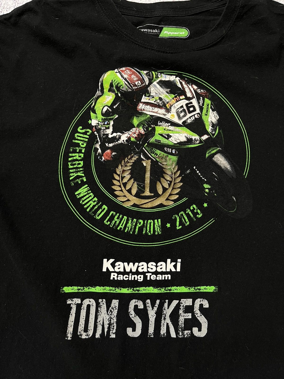 Vintage Vintage Kawasaki Moto tee Tom Sykes size XL logo Size US XL / EU 56 / 4 - 8 Thumbnail