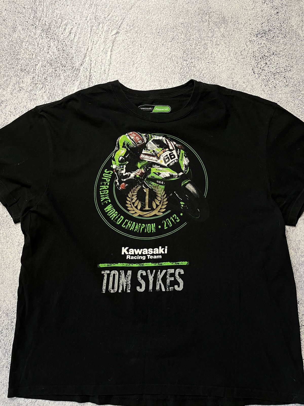 Vintage Vintage Kawasaki Moto tee Tom Sykes size XL logo Size US XL / EU 56 / 4 - 4 Thumbnail