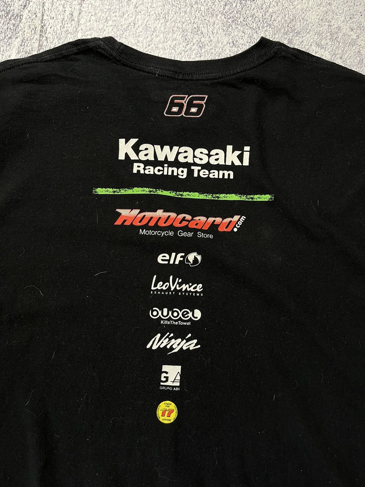 Vintage Vintage Kawasaki Moto tee Tom Sykes size XL logo Size US XL / EU 56 / 4 - 13 Thumbnail