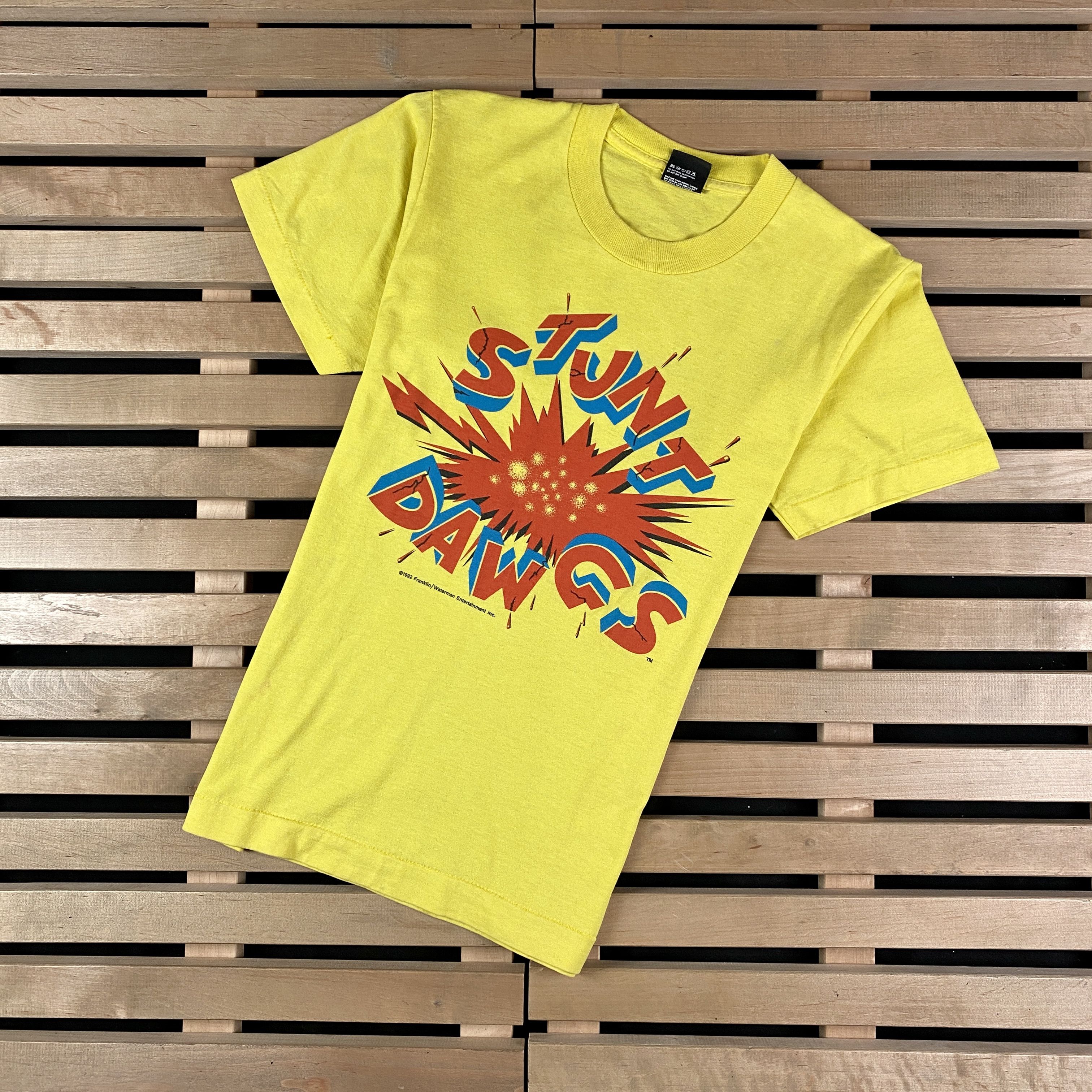 Vintage Mens Vintage Short Sleeve T-Shirt Stunt Dawgs 1992 Size S Size US S / EU 44-46 / 1 - 1 Thumbnail