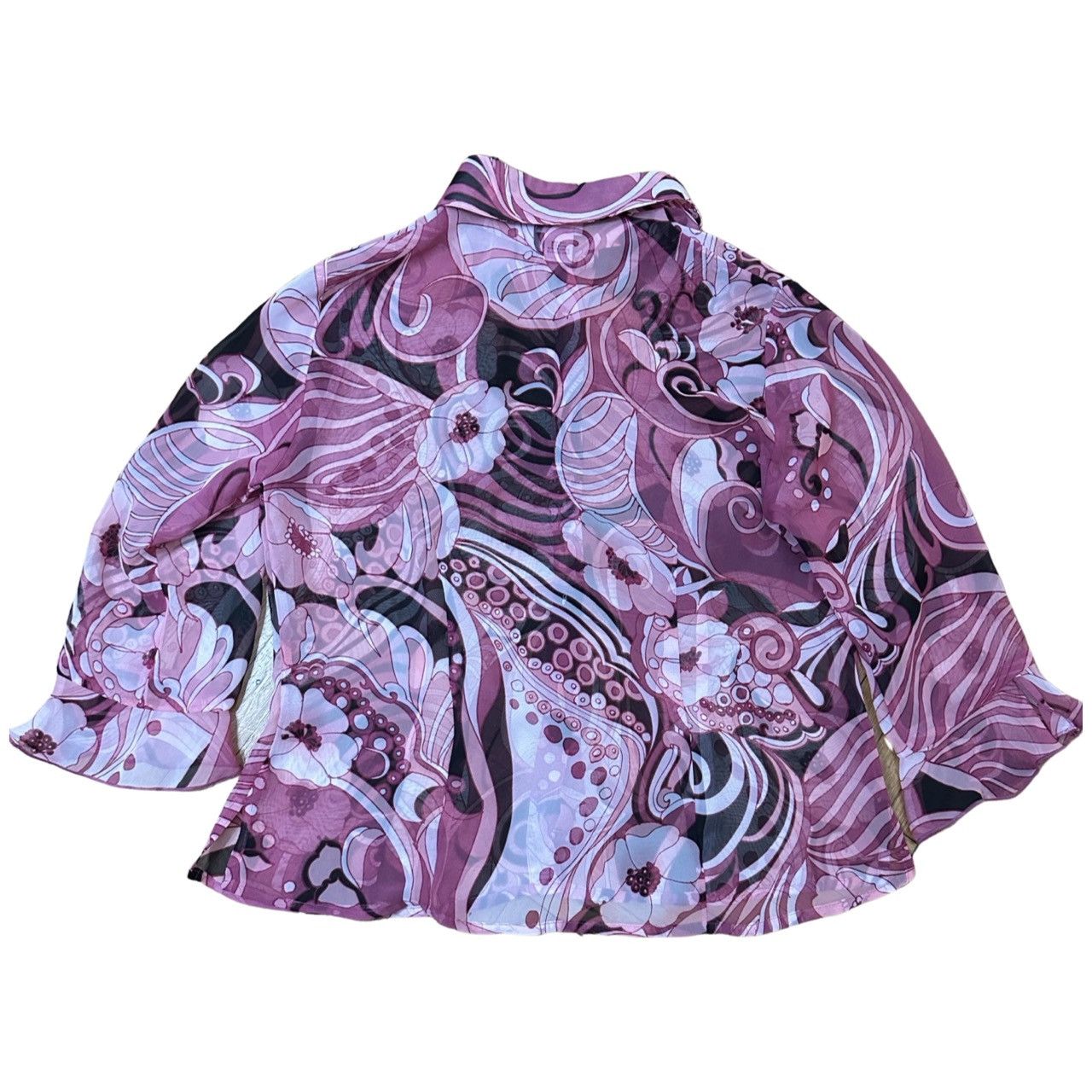Vintage VINTAGE NICOLA PINK FAUX PUCCI PRINT SEMI SHEER TOP_MEDIUM Size M / US 6-8 / IT 42-44 - 7 Thumbnail