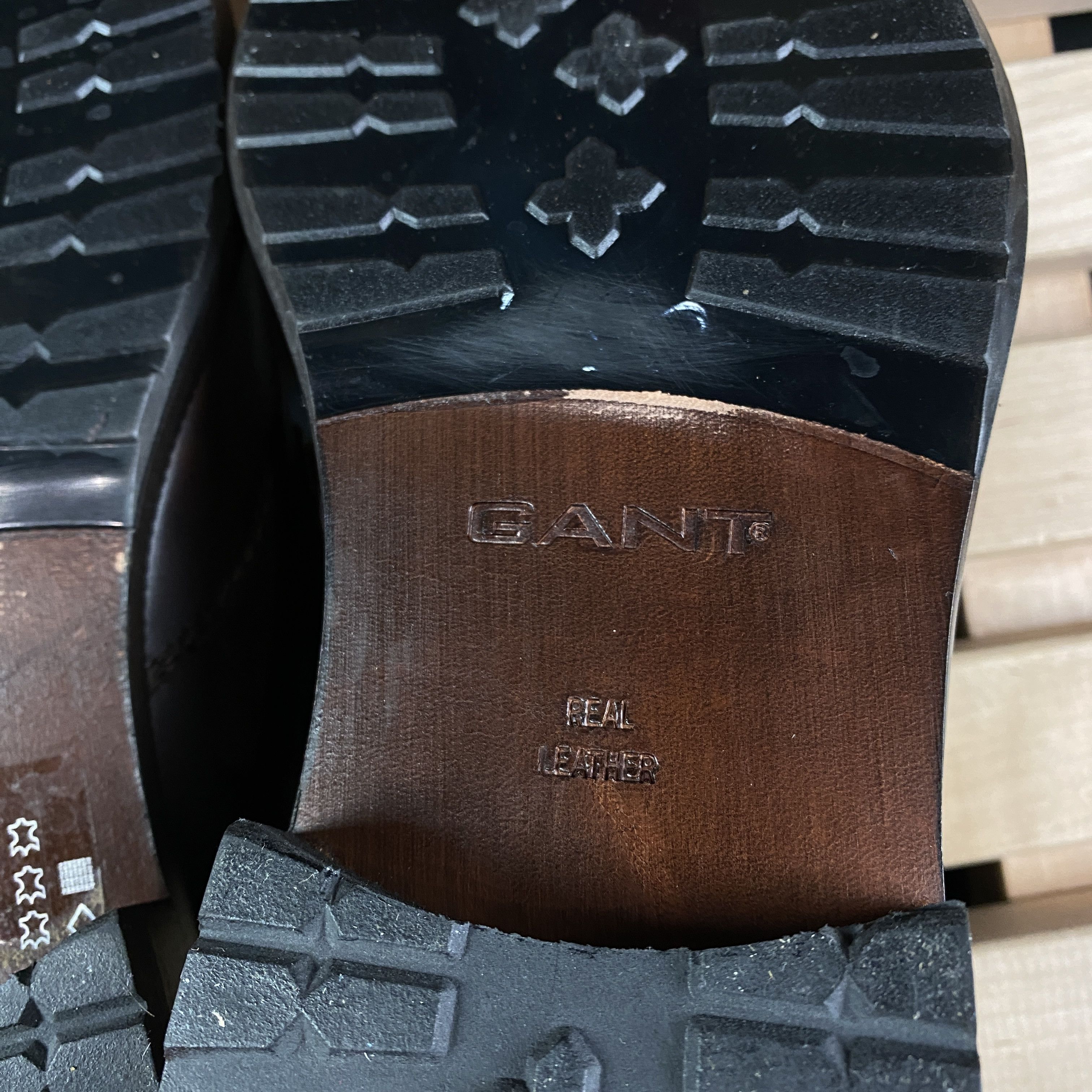 Gant Mens Real Leather Square Toe Loafers Gant Size UK 8 EU 42 Size US 9 / EU 42 - 8 Thumbnail