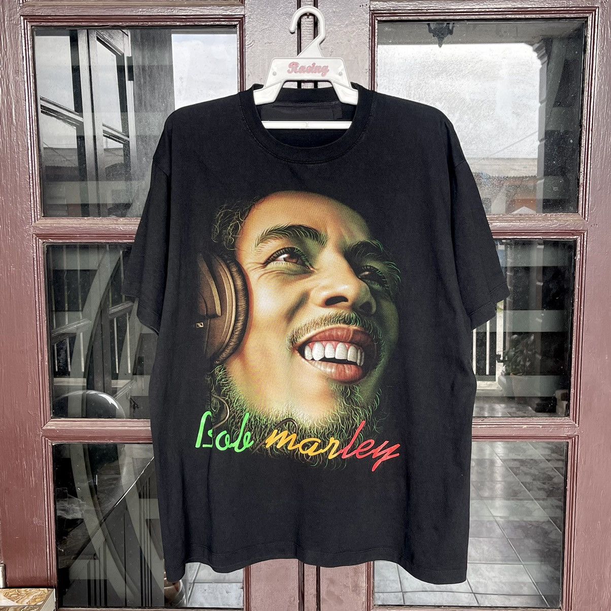 Bob Marley × Vintage Bob Marley Fullprint T-Shirt Size US XL / EU 56 / 4 - 1 Thumbnail