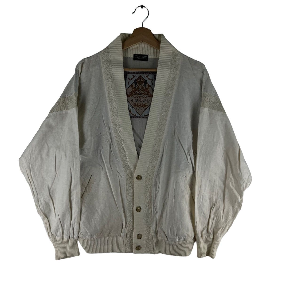 Japanese Brand VINTAGE CAEDIGAN BOMBER JACKET TOROY KAPITAL JAPAN Size US L / EU 52-54 / 3 - 1 Thumbnail