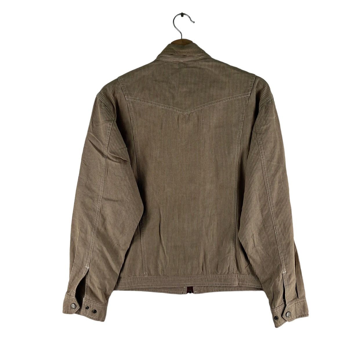 Japanese Brand VINTAGE BOMBER HIKORY CHORE JACKET DOGMAN SUGAR CANE DESIGN Size US L / EU 52-54 / 3 - 9 Thumbnail