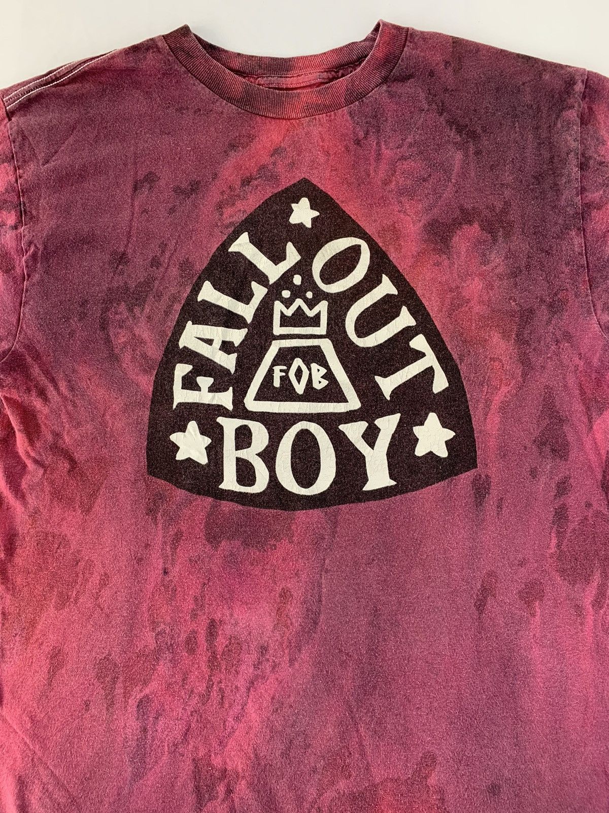 Band Tees 90s Fall Out For Boy Tie Dye Bleach Design Printed Tee Size US M / EU 48-50 / 2 - 3 Thumbnail