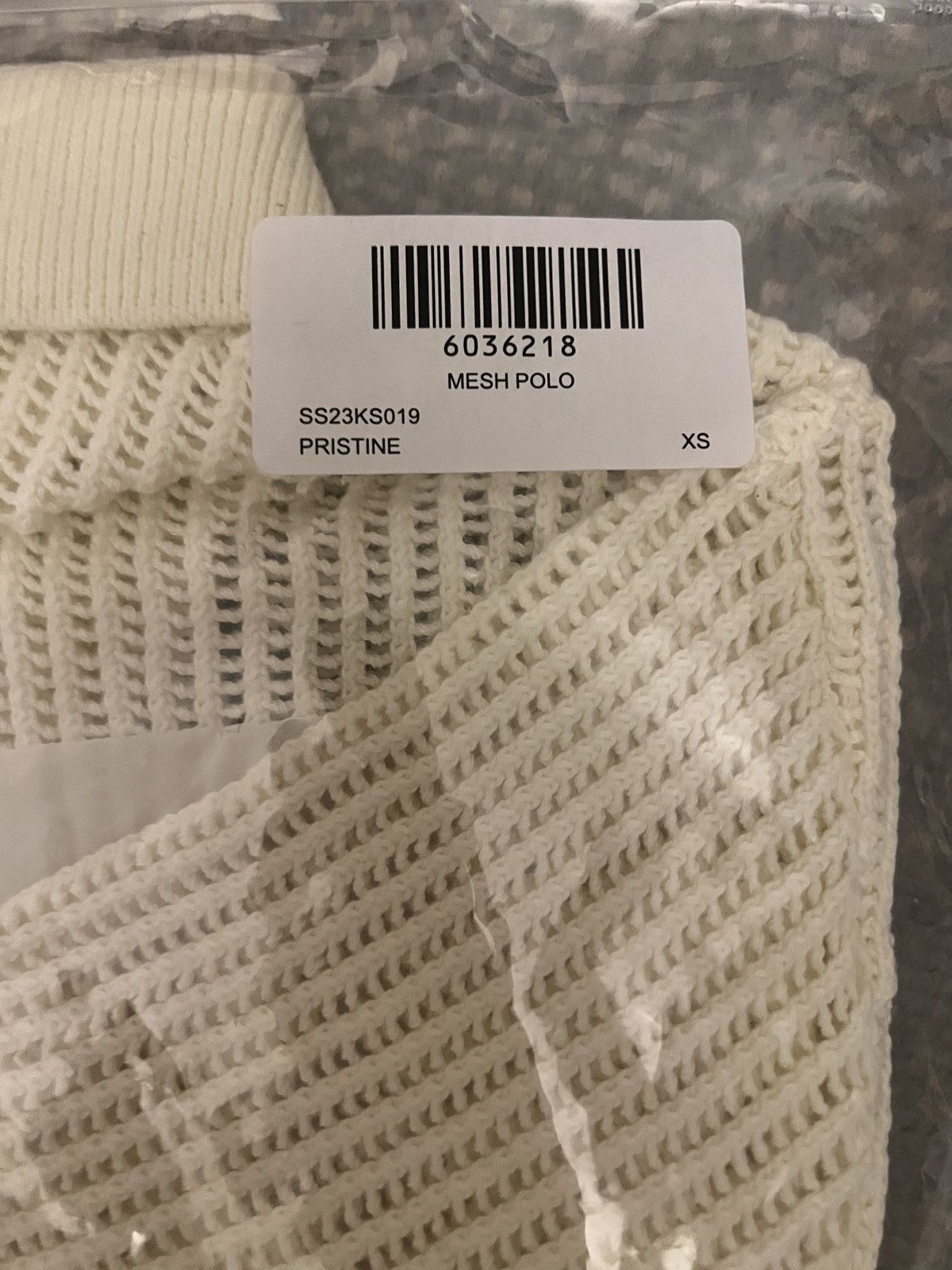 Aime Leon Dore New Aime Leon Dore Mesh Knit Polo Size XS ivory ss23 Size US XS / EU 42 / 0 - 2 Thumbnail