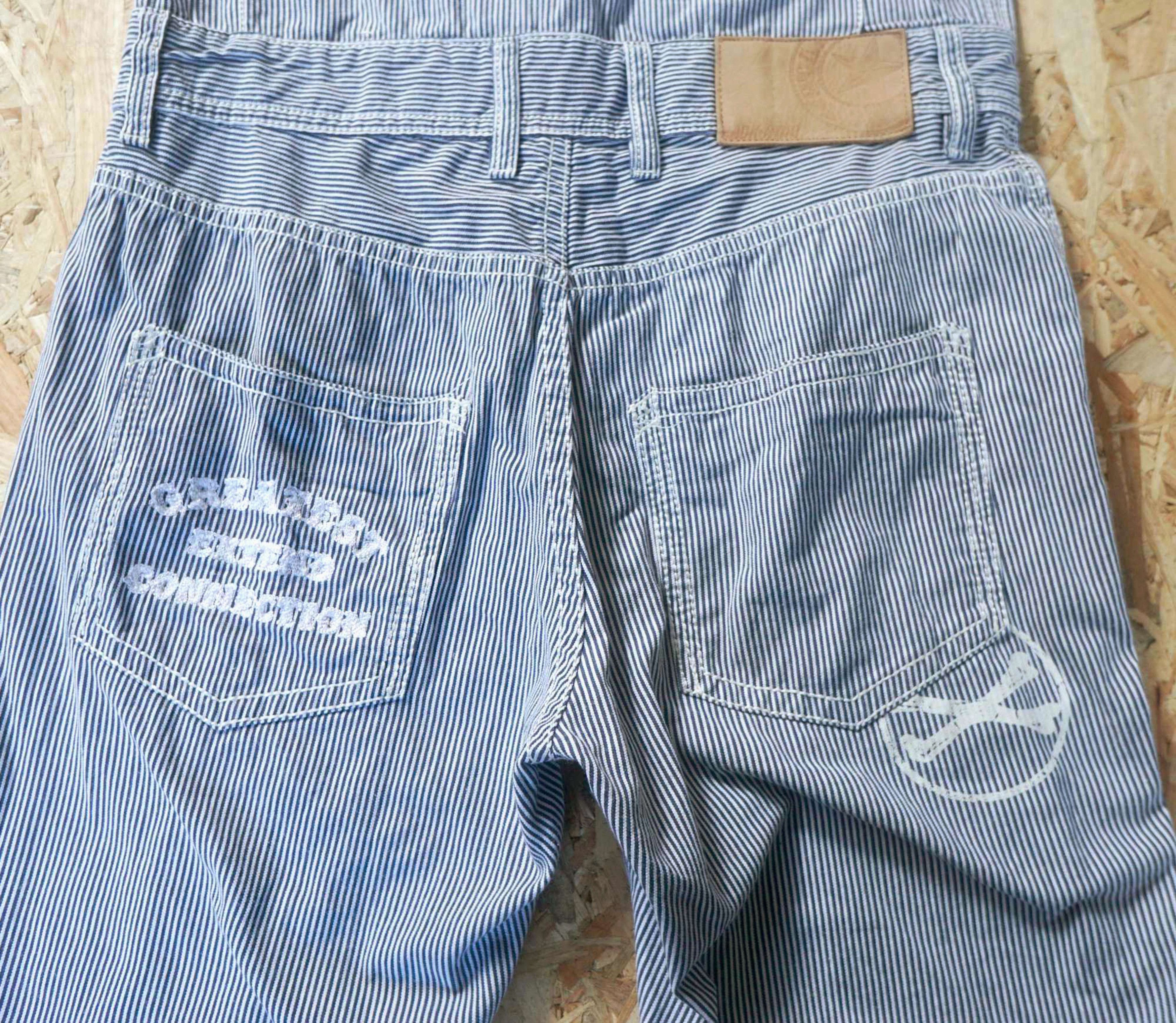 Japanese Brand BACK STAR Hickory Stripes Short Sleeves Coverall Size US 32 / EU 48 - 11 Thumbnail