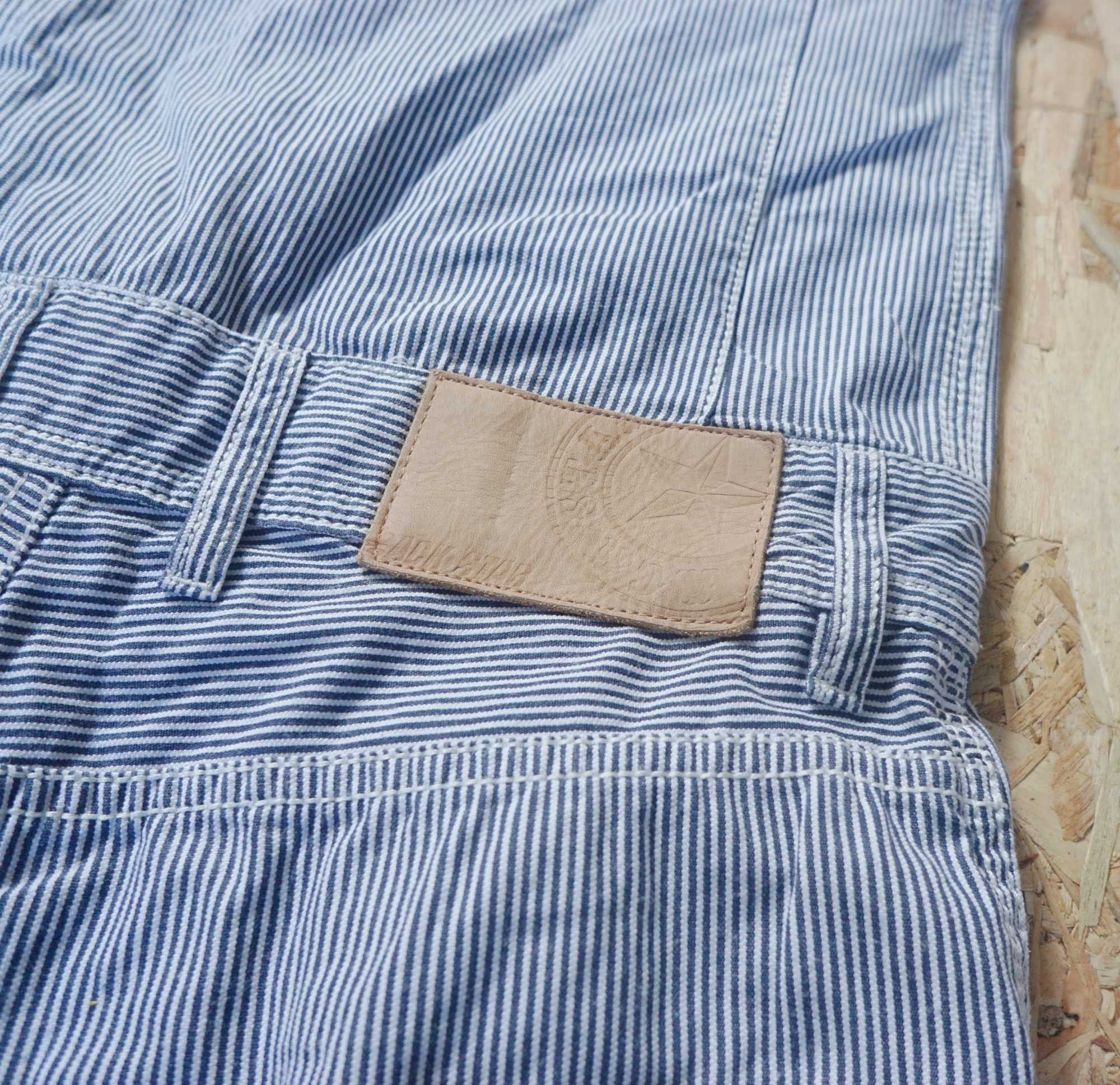 Japanese Brand BACK STAR Hickory Stripes Short Sleeves Coverall Size US 32 / EU 48 - 10 Thumbnail
