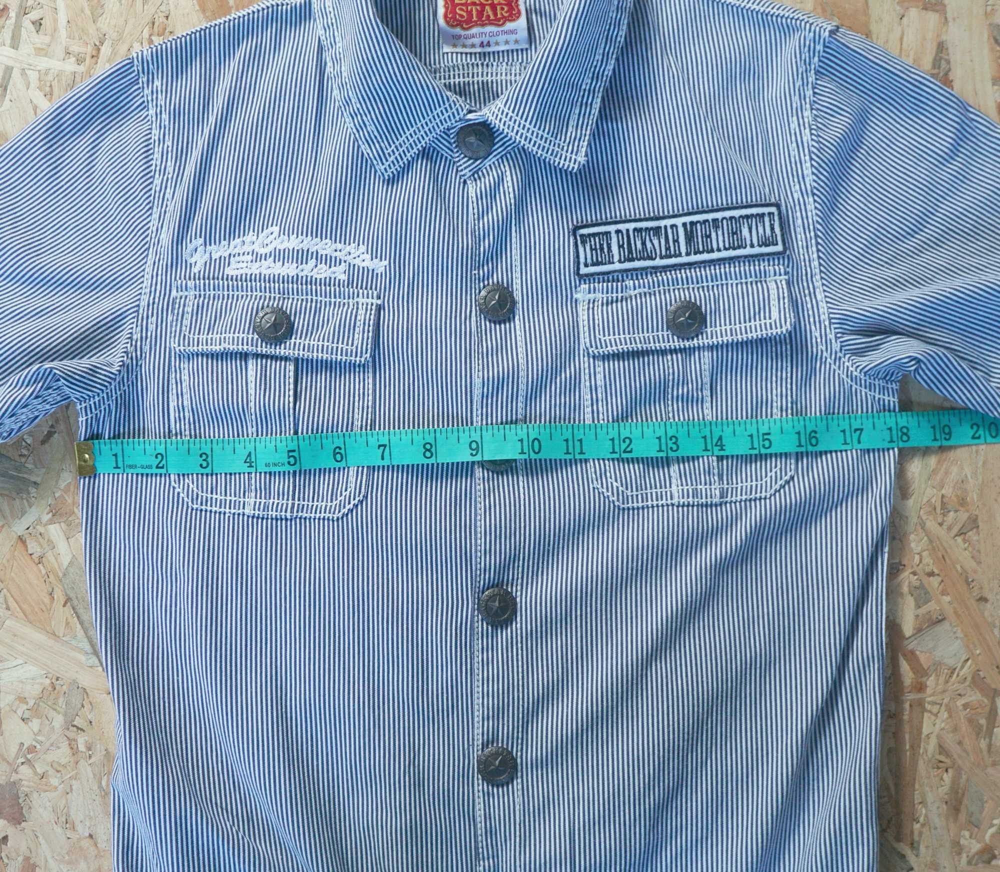 Japanese Brand BACK STAR Hickory Stripes Short Sleeves Coverall Size US 32 / EU 48 - 15 Thumbnail