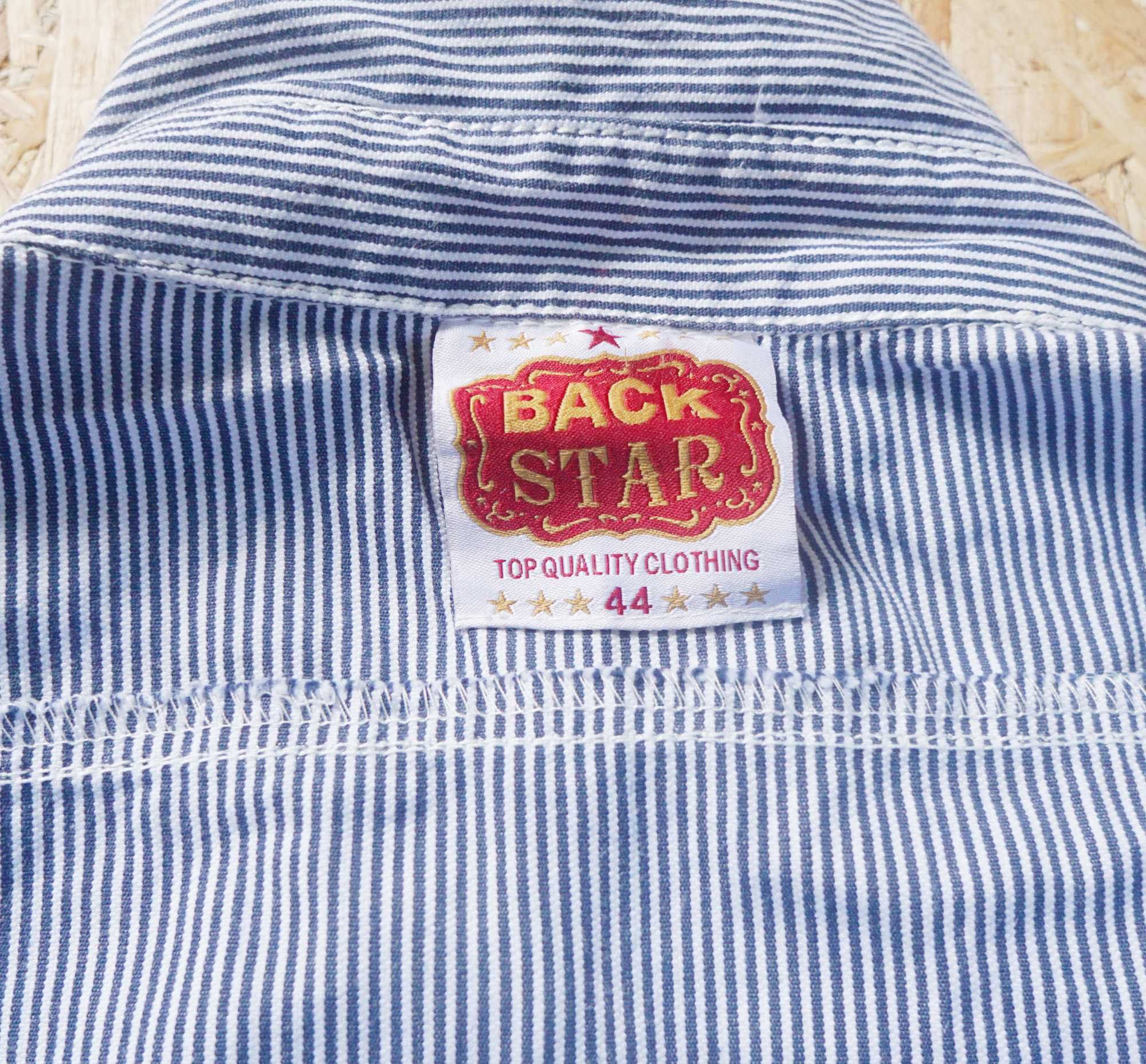Japanese Brand BACK STAR Hickory Stripes Short Sleeves Coverall Size US 32 / EU 48 - 12 Thumbnail