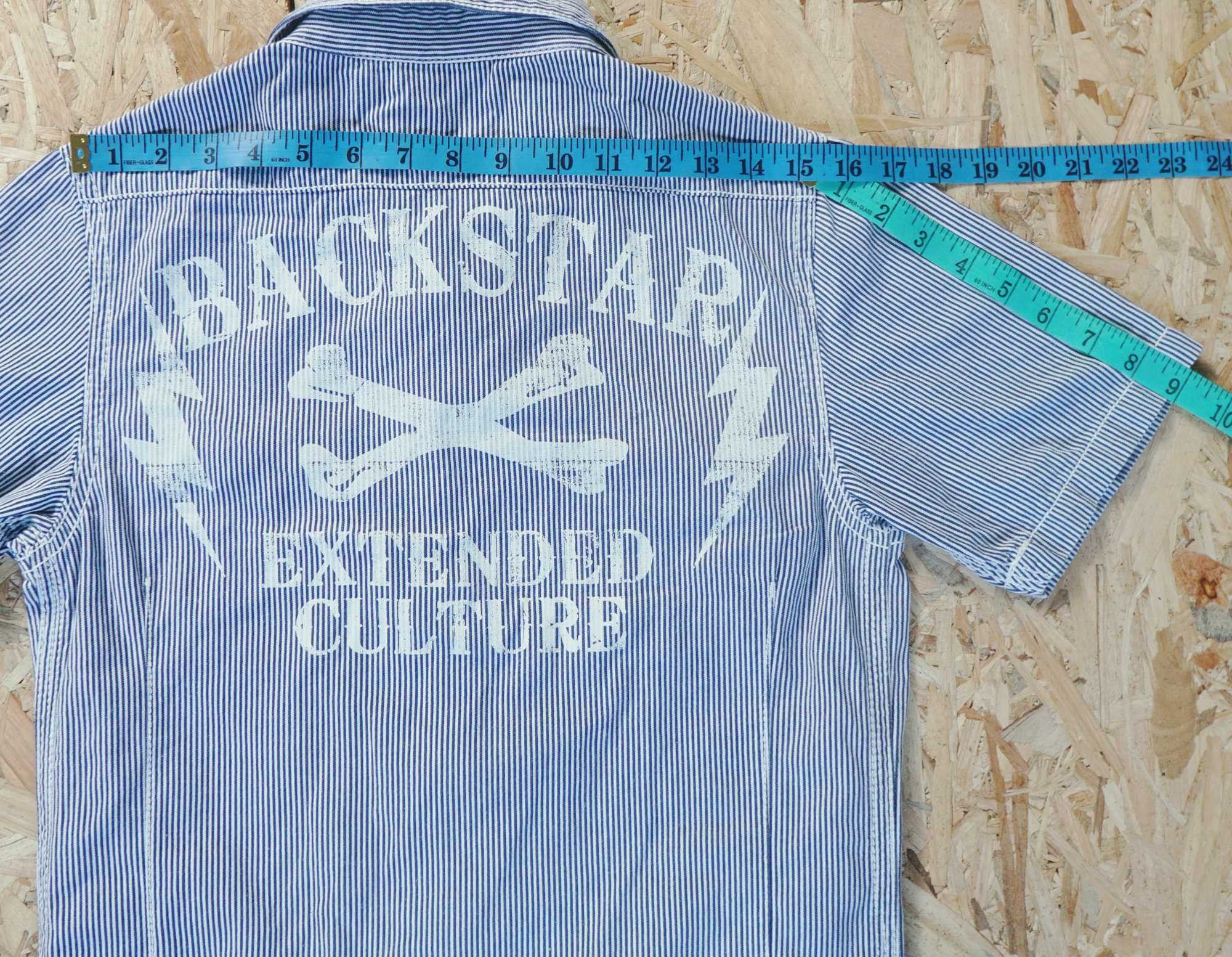 Japanese Brand BACK STAR Hickory Stripes Short Sleeves Coverall Size US 32 / EU 48 - 16 Thumbnail