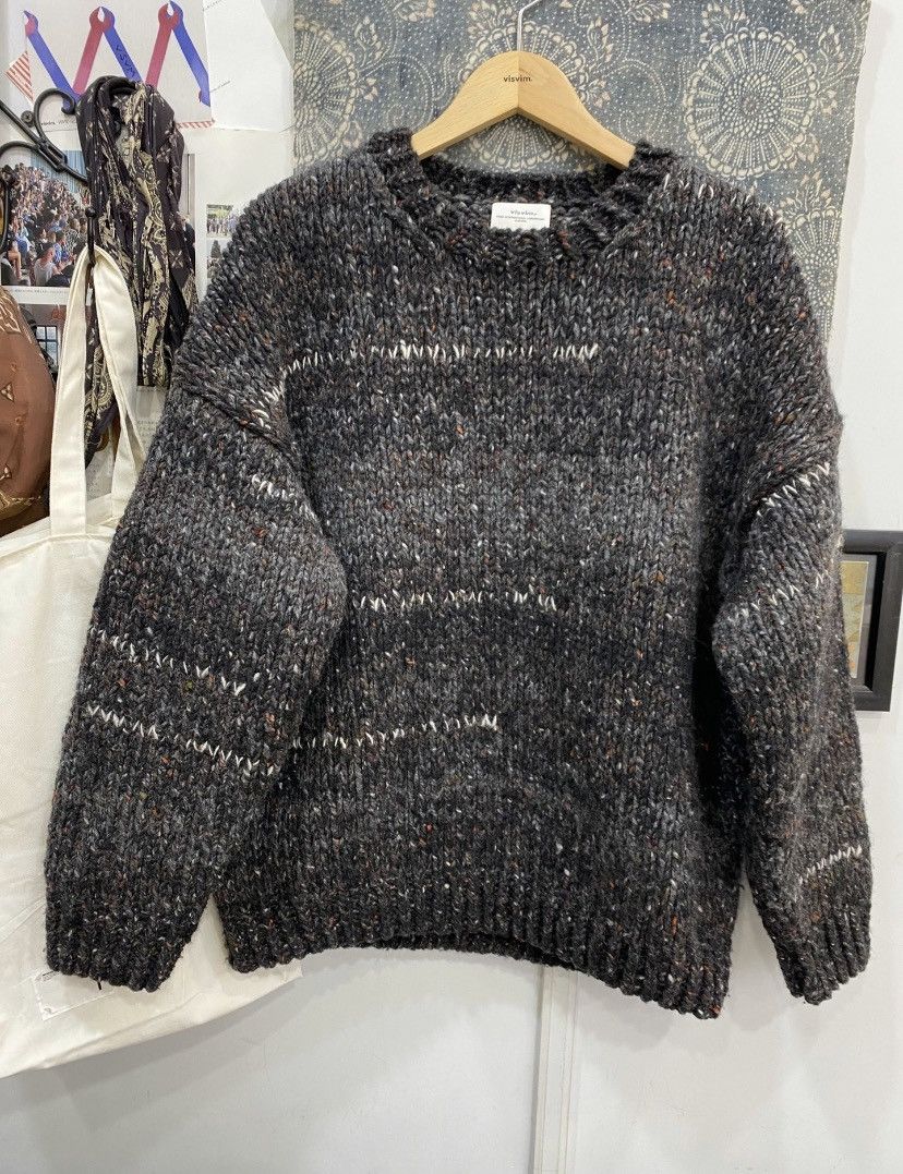 Visvim Visvim 21AW Amplus Crew Gradient Hand Knit Sweater | Grailed