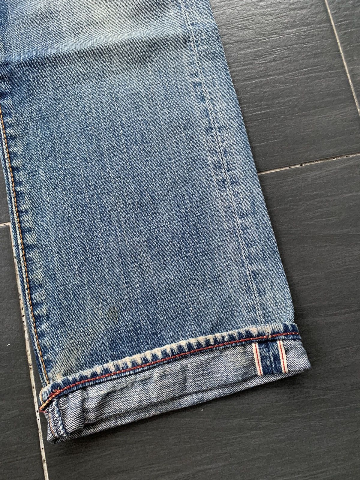 Japanese Brand Vintage Flash Report Selvedge Distressed Denim Size US 31 - 3 Thumbnail