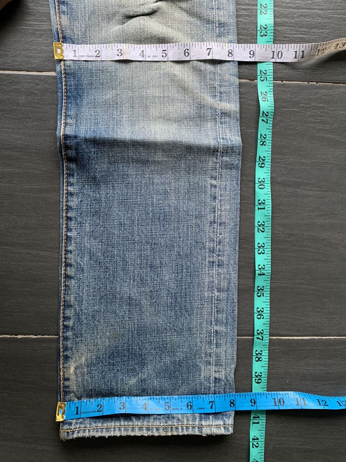 Japanese Brand Vintage Flash Report Selvedge Distressed Denim Size US 31 - 18 Thumbnail