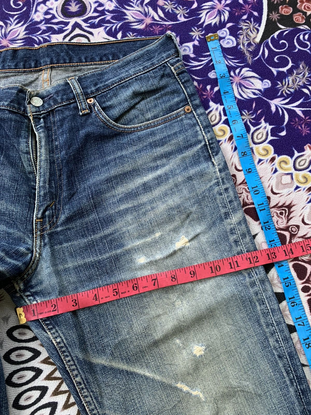 Levi's Vintage Clothing Levis 533 Distressed Denim Size US 34 / EU 50 - 15 Thumbnail