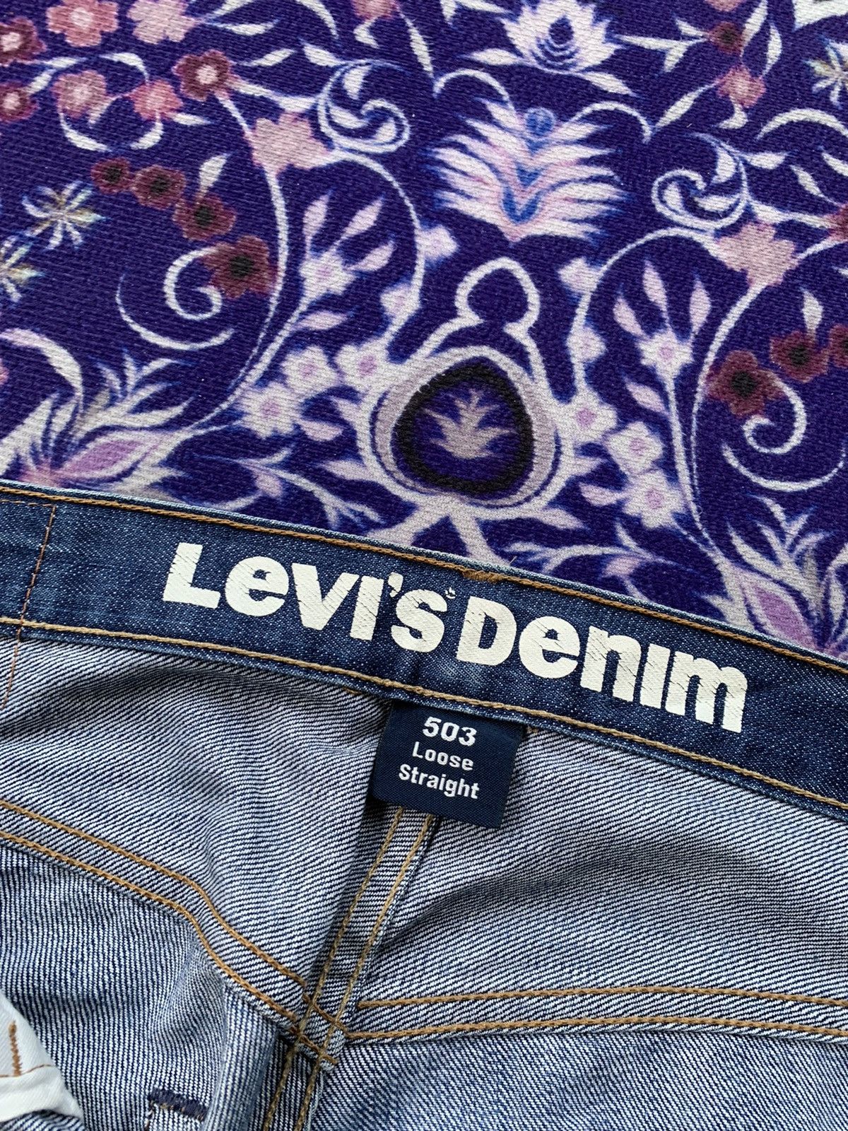 Levi's Vintage Clothing Levis 503 Faded Distressed Denim Size US 35 - 6 Thumbnail