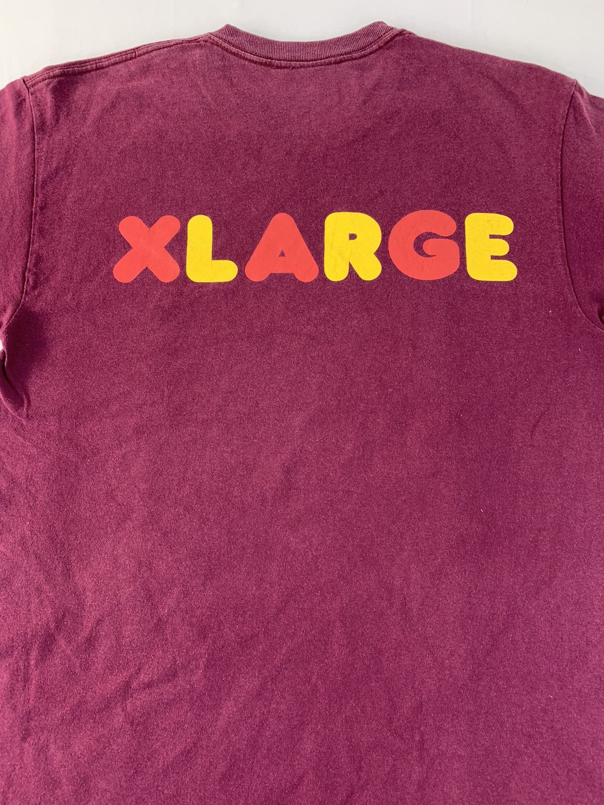 Hype X Large Embroidery Fries Logo Spell Out Printed Tee