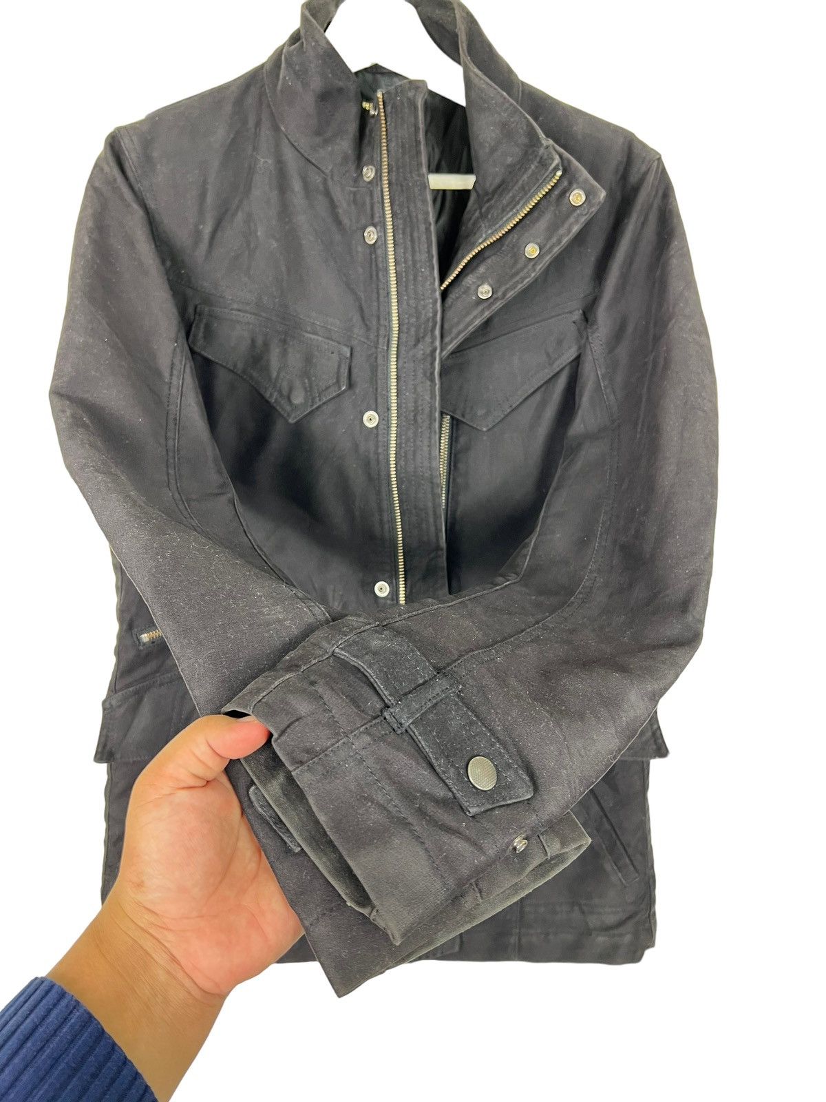 HIDEAWAYS 💥 HIDEAWAYS ASYMMETRIC ZIPPER CARGO JACKET Size US S / EU 44-46 / 1 - 9 Thumbnail