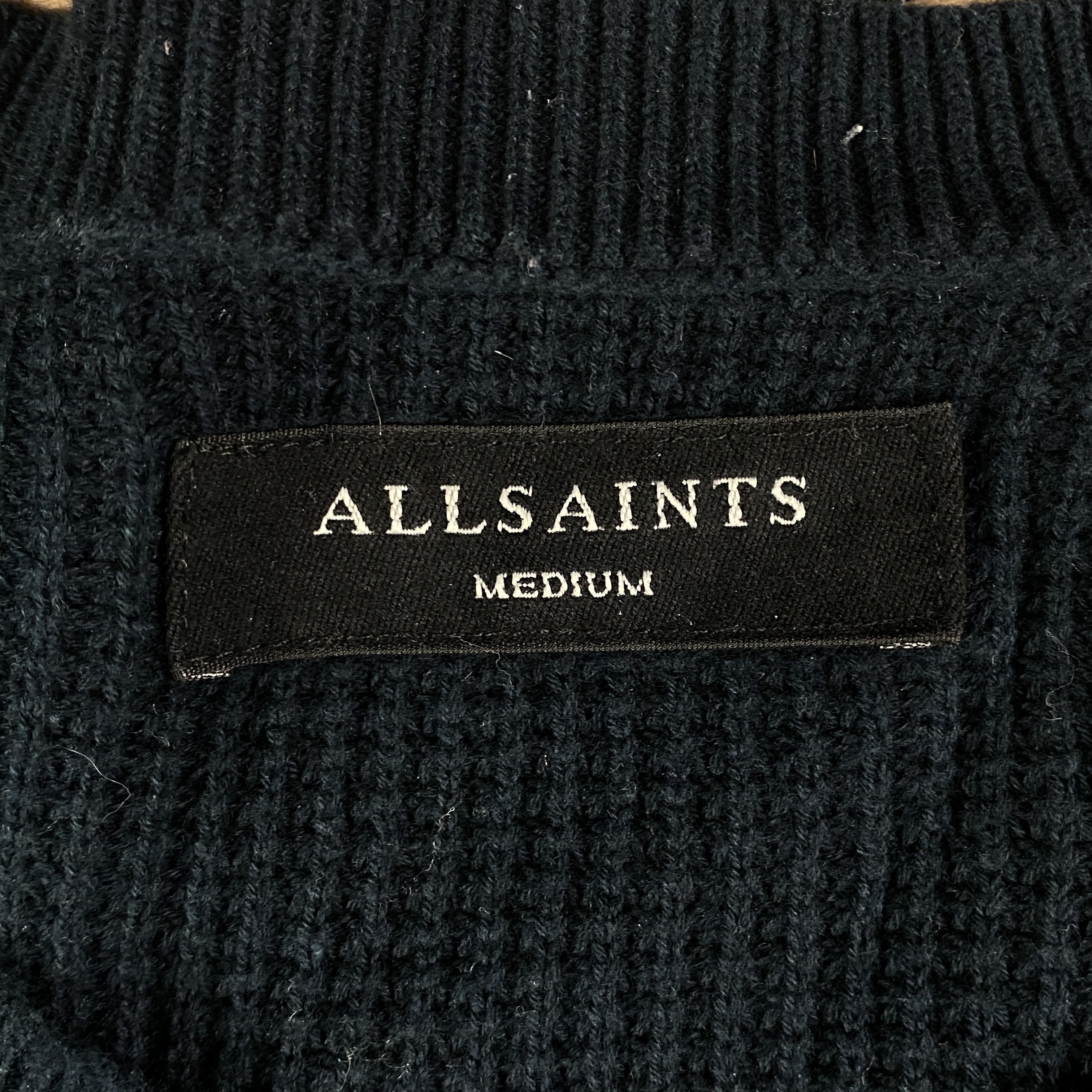 Allsaints Mens Long Sleeve Sweater Pullover AllSaints Size M Cotton Size US M / EU 48-50 / 2 - 4 Thumbnail