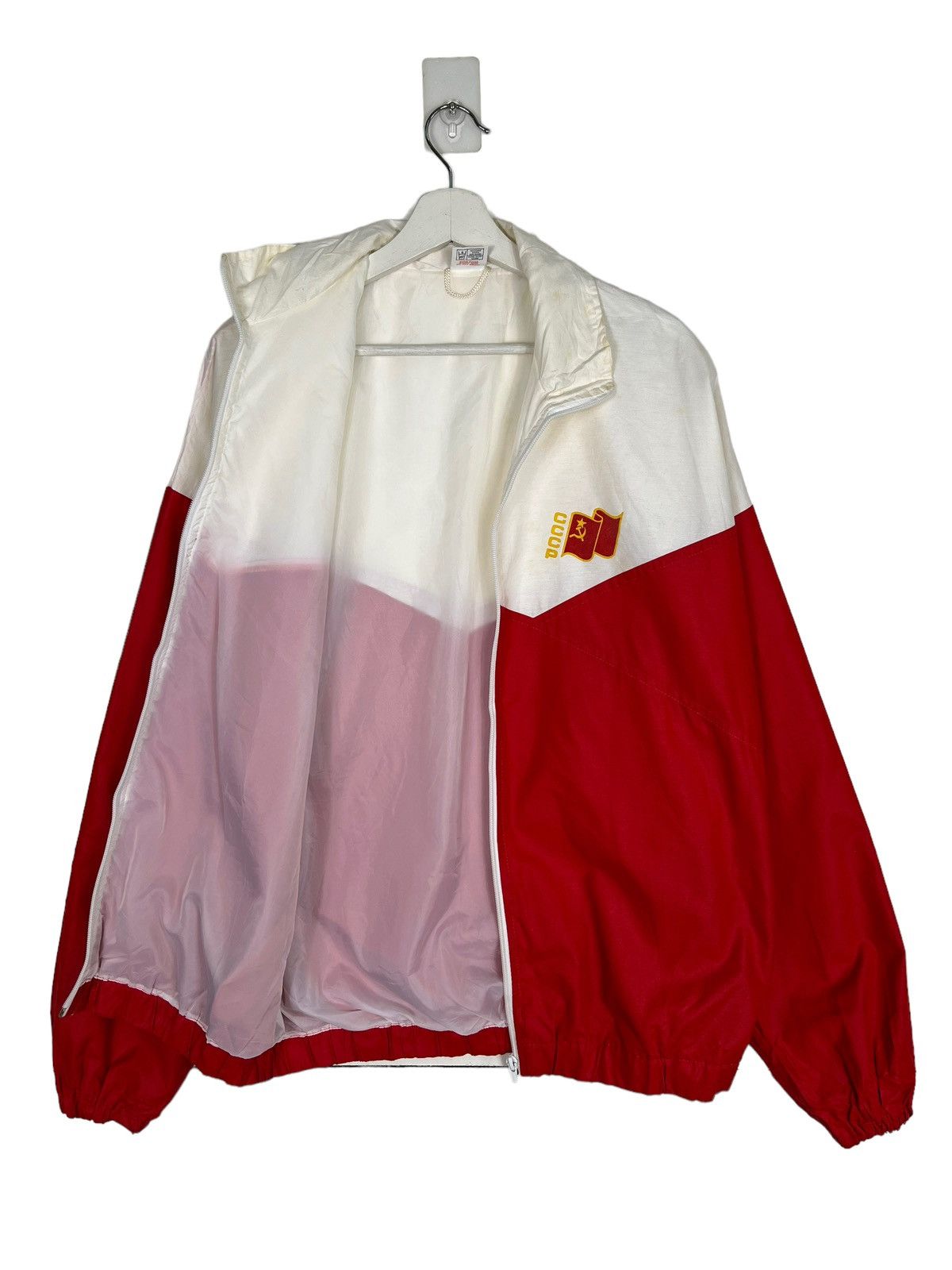 Vintage 💥 1980s VINTAGE CCCP TRAINER JACKET Size US XL / EU 56 / 4 - 6 Thumbnail