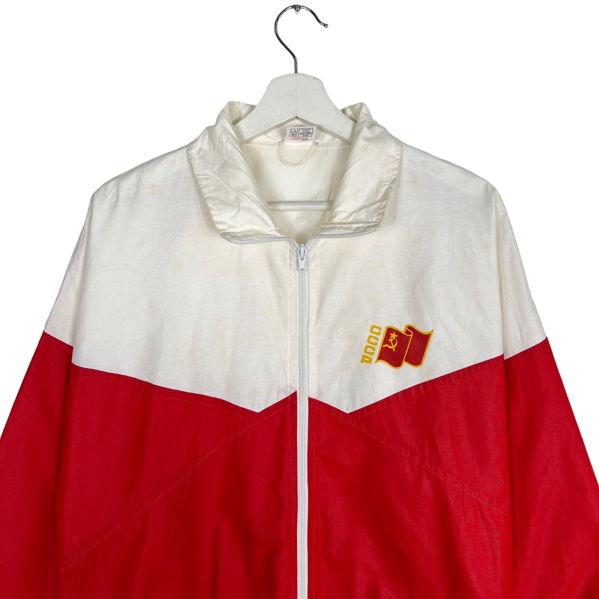 Vintage 💥 1980s VINTAGE CCCP TRAINER JACKET Size US XL / EU 56 / 4 - 3 Thumbnail