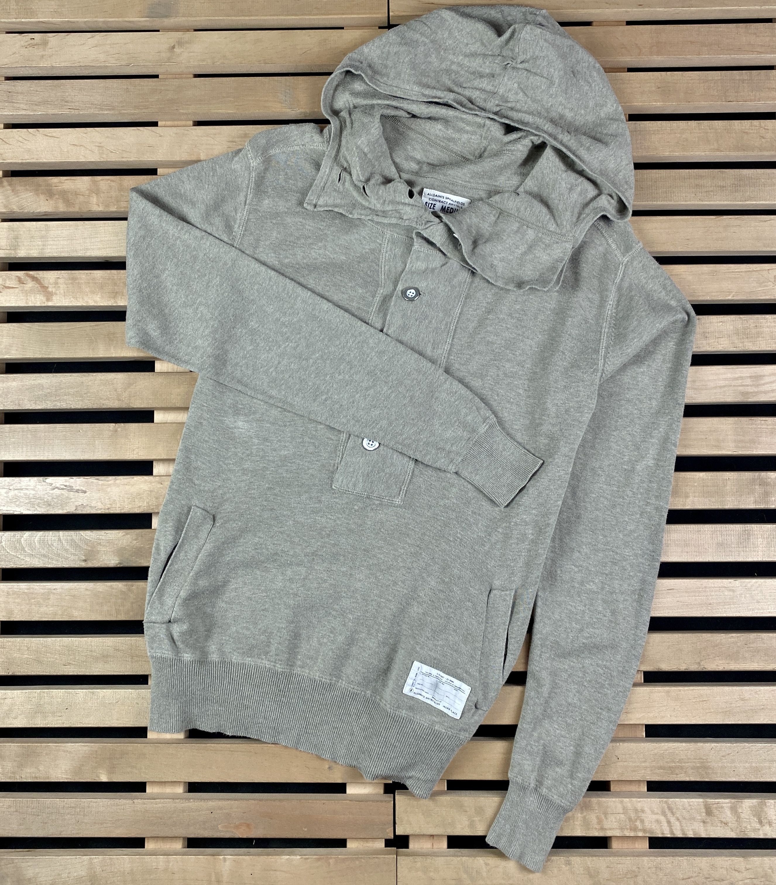 Allsaints Mens Salta Hoody Allsaints Spitalfields Size M Cotton Size US M / EU 48-50 / 2 - 1 Thumbnail