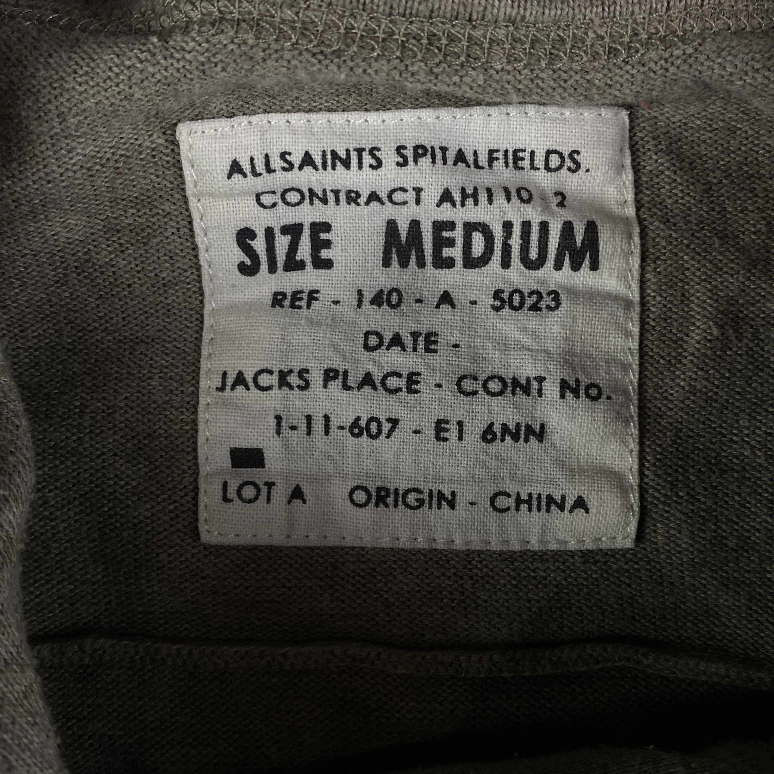 Allsaints Mens Salta Hoody Allsaints Spitalfields Size M Cotton Size US M / EU 48-50 / 2 - 4 Thumbnail