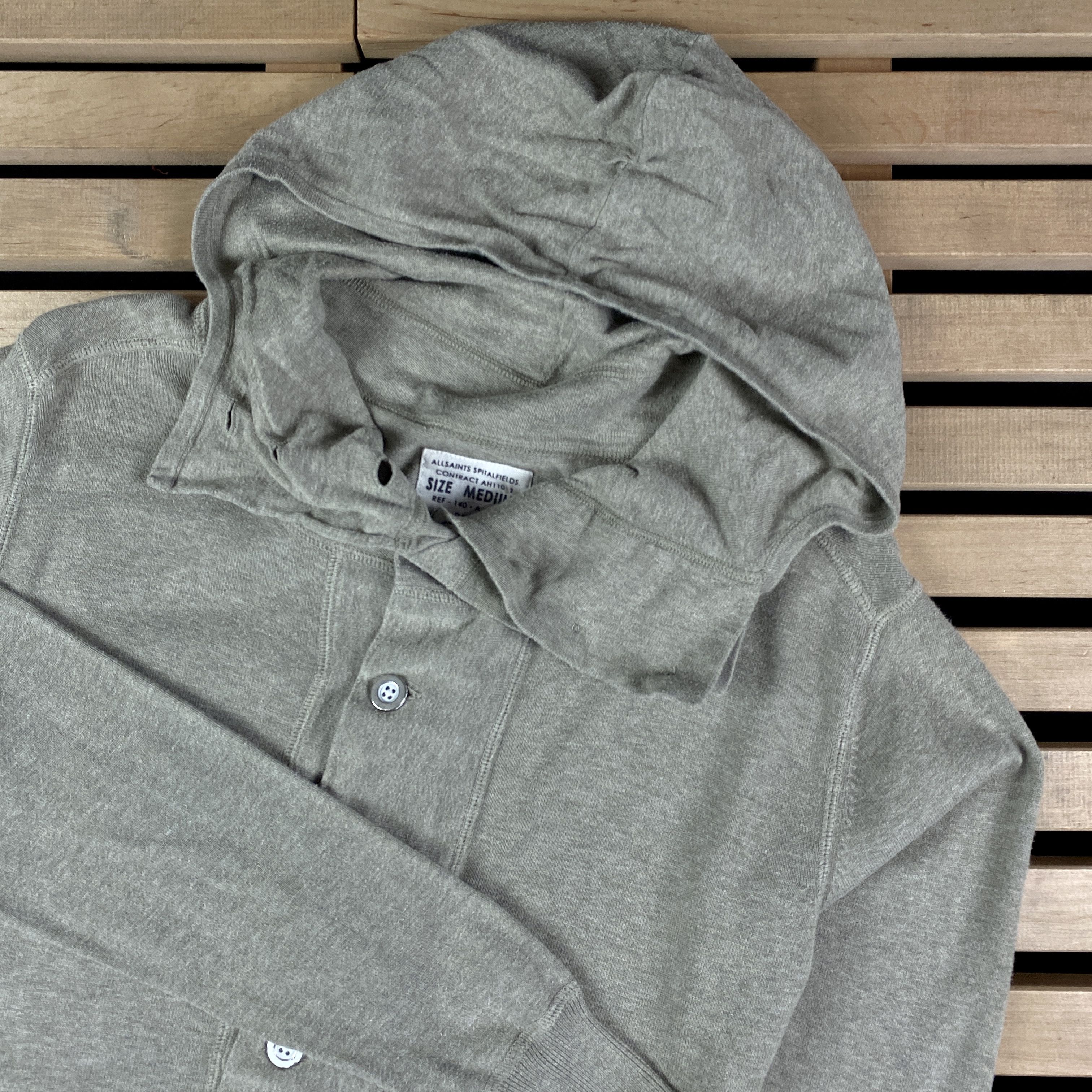 Allsaints Mens Salta Hoody Allsaints Spitalfields Size M Cotton Size US M / EU 48-50 / 2 - 2 Thumbnail