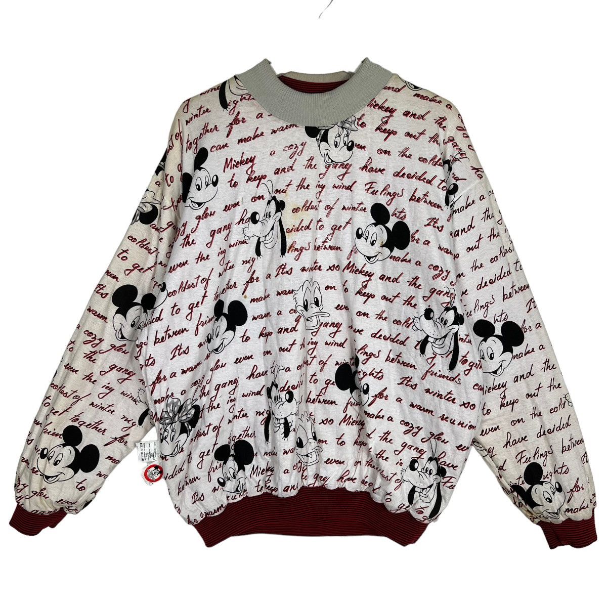 Disney × Mickey Mouse × Vintage 💥 1970s MICKEY MOUSE REVERSIBLE OVERPRINT Size US M / EU 48-50 / 2 - 8 Thumbnail