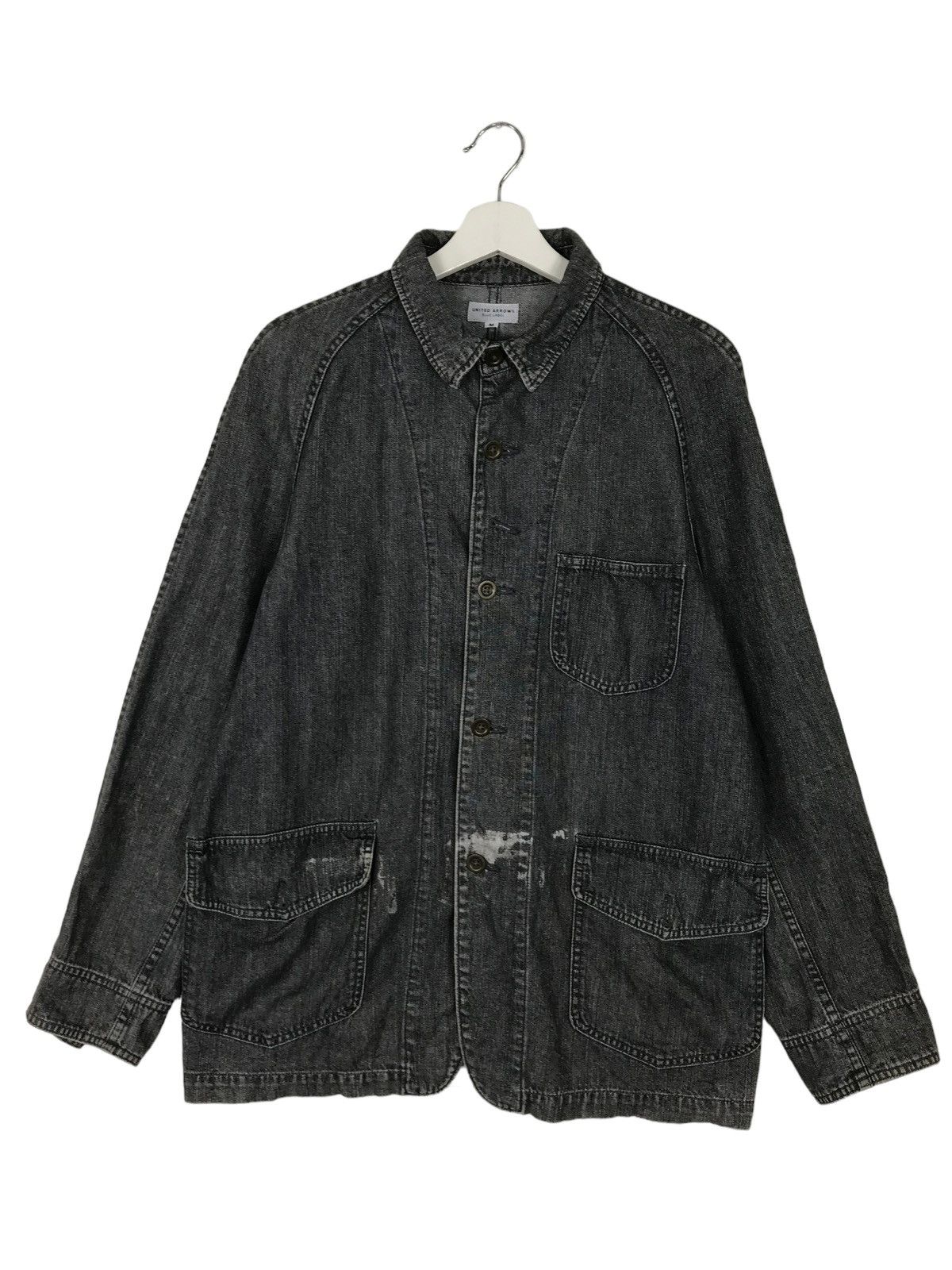 United Arrows 💥 UNITED ARROWS BLUE LABEL FLARE DYED CHORE JACKET Size US M / EU 48-50 / 2 - 5 Thumbnail