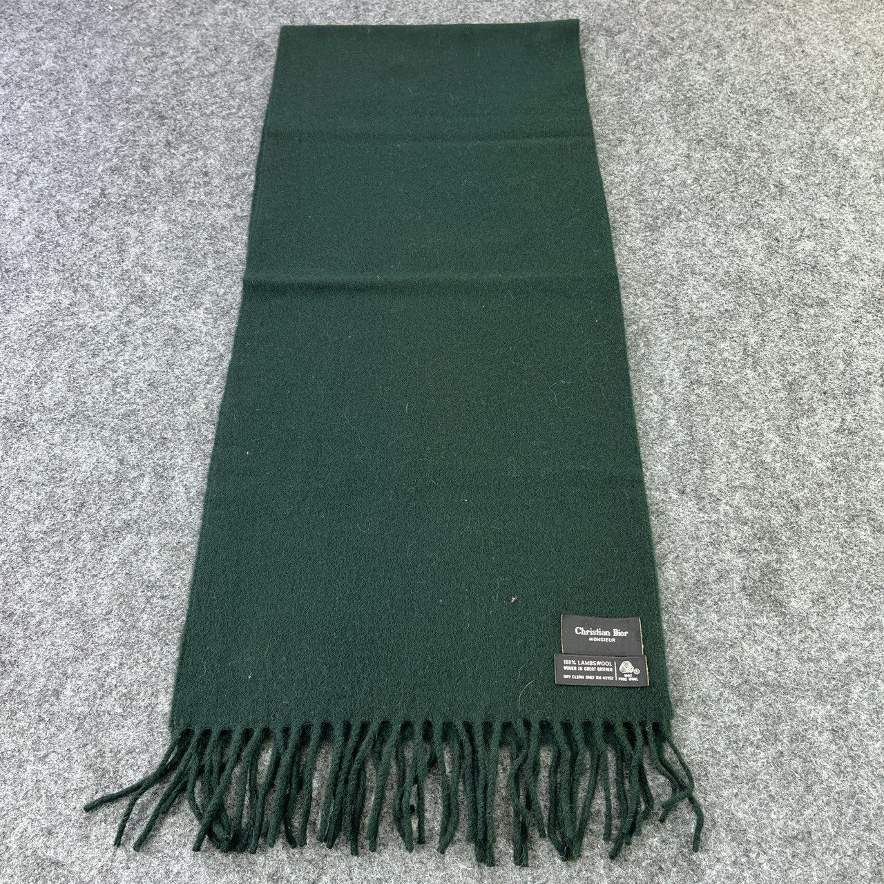 Christian Dior Monsieur × Vintage Christian Dior Plain Scarf / Muffler / Neckwear T425 Size ONE SIZE - 1 Thumbnail