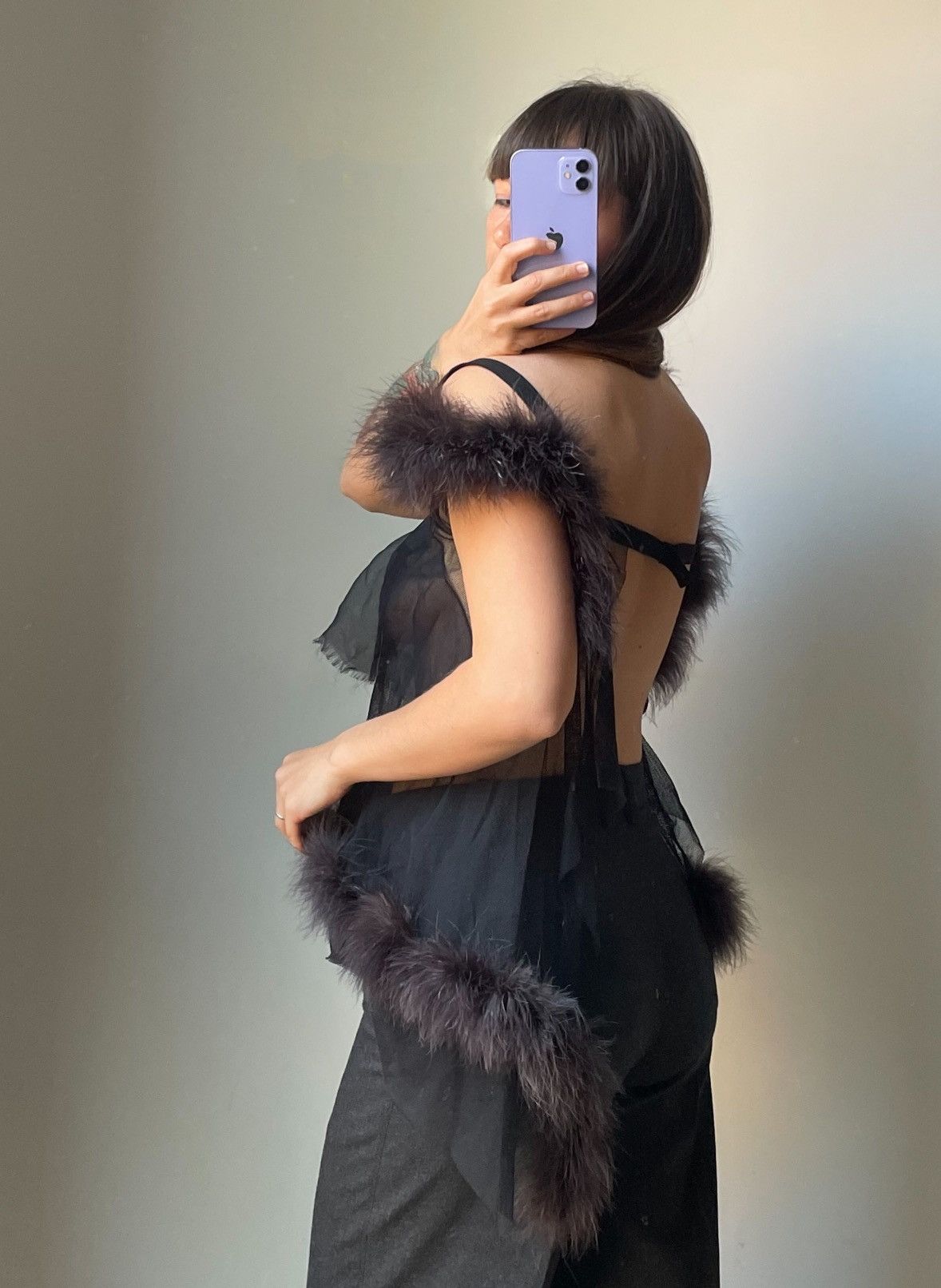Maison Margiela 2015 FW ⚡️Maison Margiela Artisanal Fur Mesh Top Tank Shirt Size S / US 4 / IT 40 - 5 Thumbnail