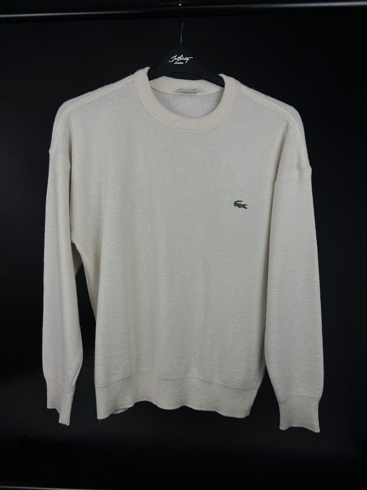 VTG Lacoste knitted sweatshirt Light milky color