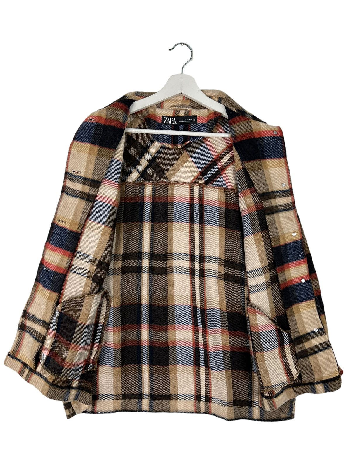 Japanese Brand 🔥 ZARA PLAID WOOL JACKET Size US L / EU 52-54 / 3 - 7 Thumbnail
