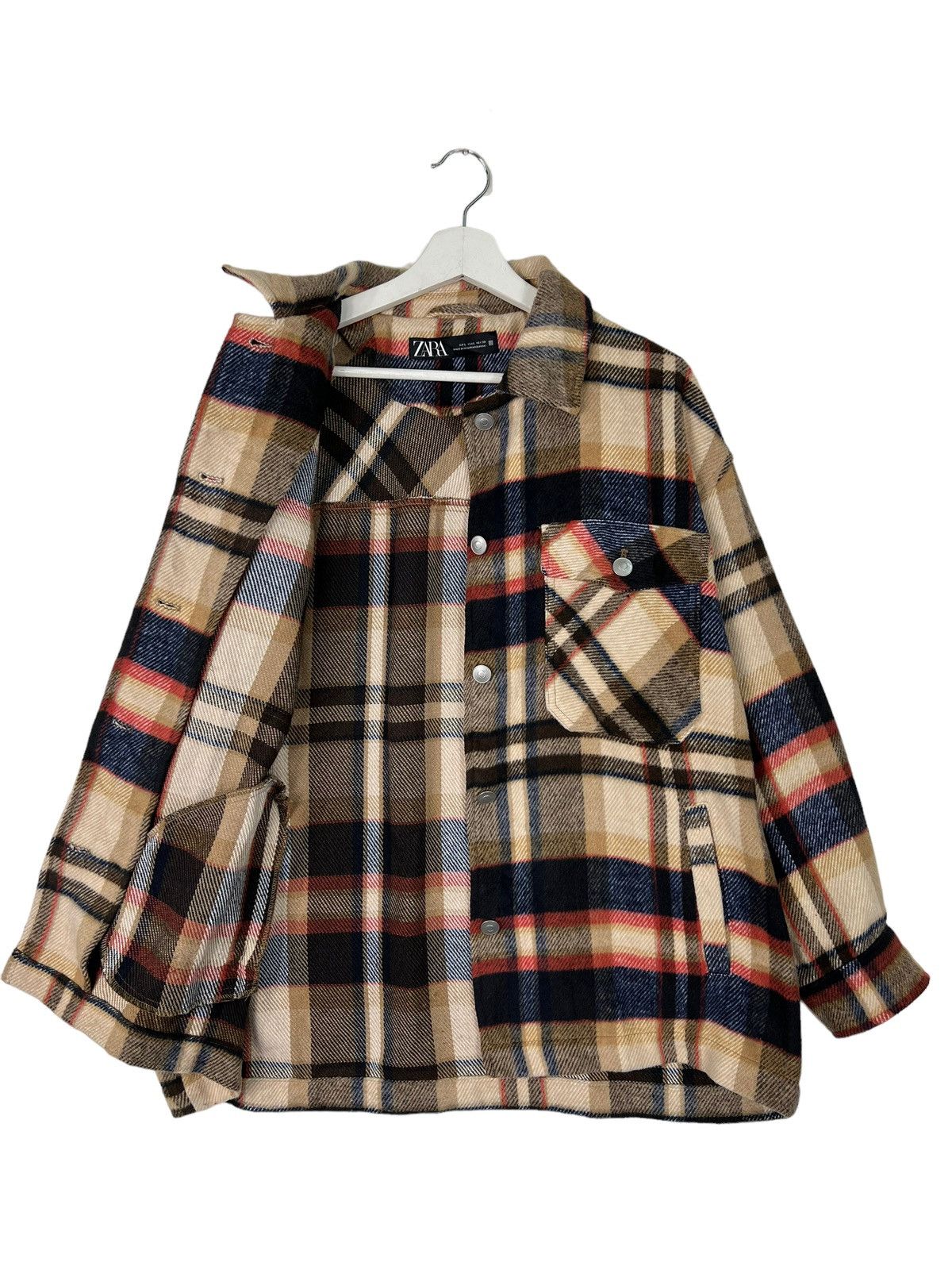 Japanese Brand 🔥 ZARA PLAID WOOL JACKET Size US L / EU 52-54 / 3 - 1 Thumbnail