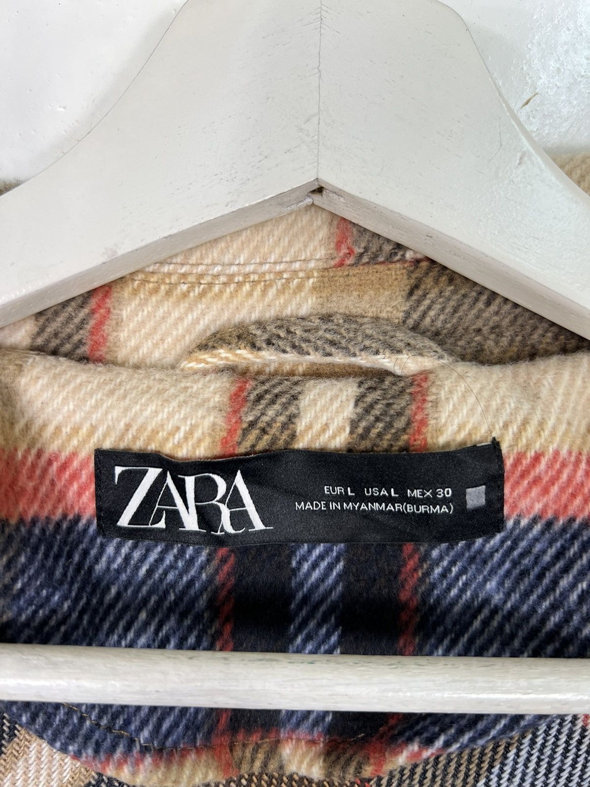 Japanese Brand 🔥 ZARA PLAID WOOL JACKET Size US L / EU 52-54 / 3 - 10 Thumbnail