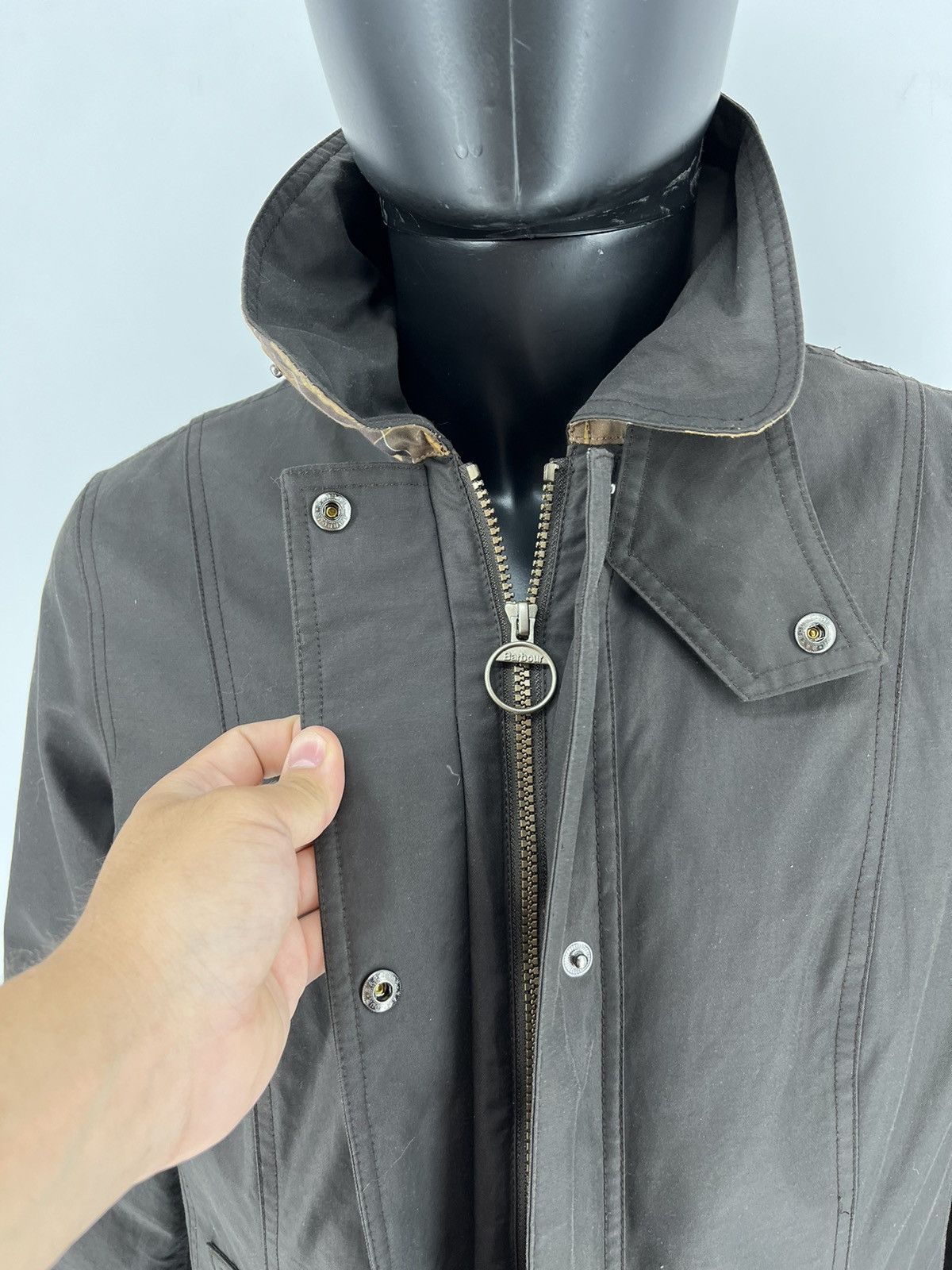 Barbour × Vintage LWB0043BR71 BARBOUR TWILL BELSAY COAT WASH Size US S / EU 44-46 / 1 - 10 Thumbnail