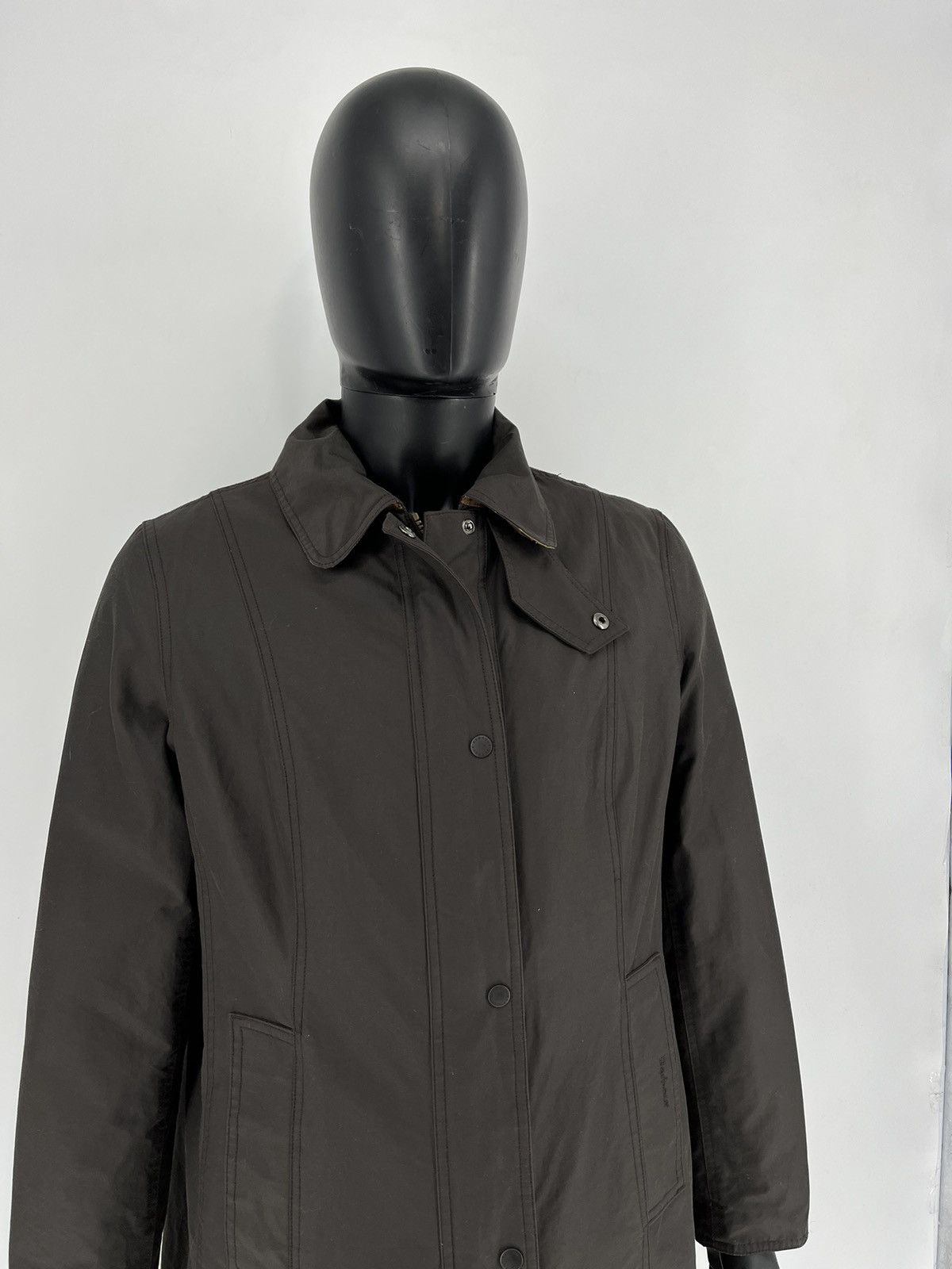 Barbour × Vintage LWB0043BR71 BARBOUR TWILL BELSAY COAT WASH Size US S / EU 44-46 / 1 - 4 Thumbnail