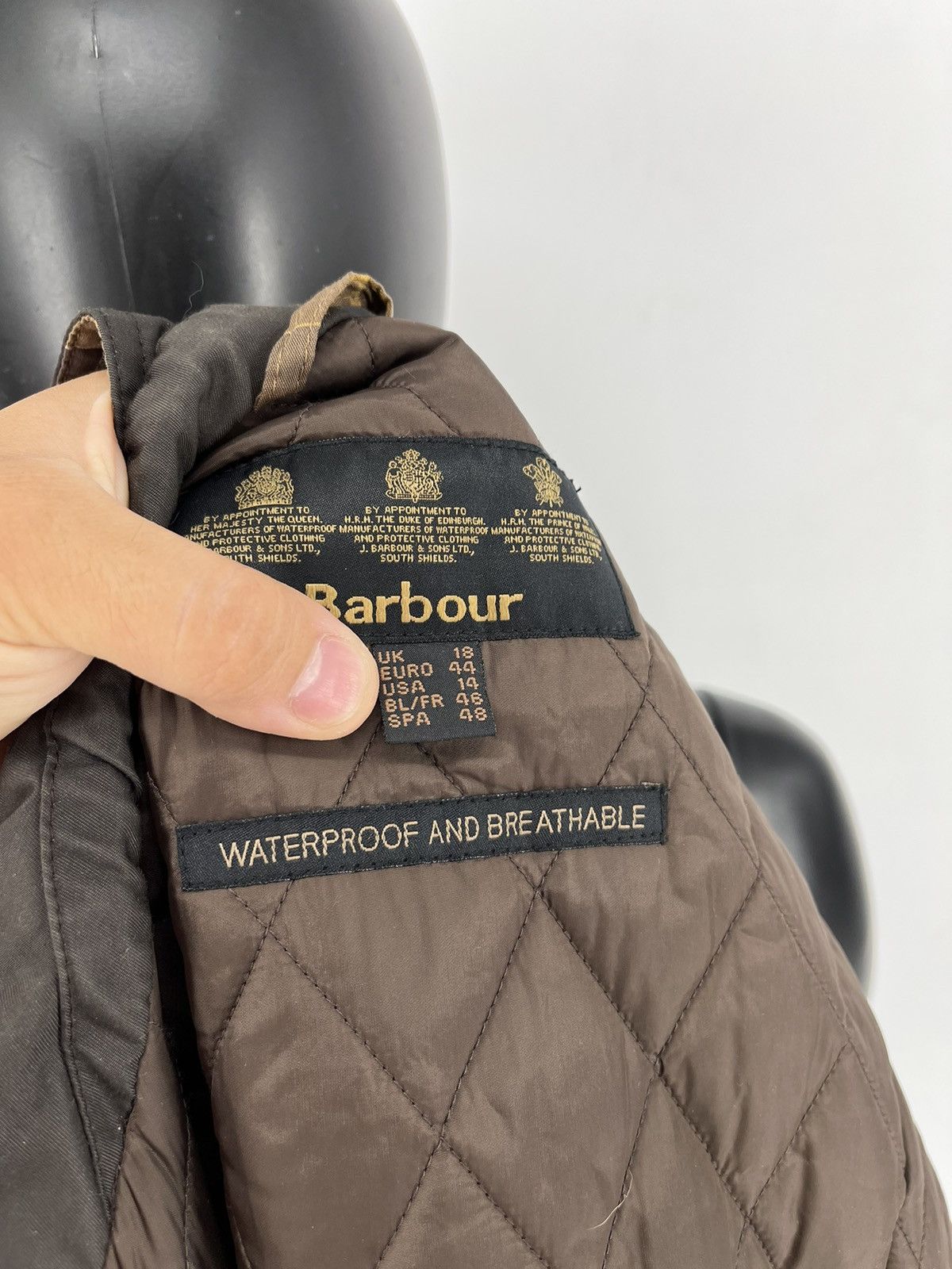 Barbour × Vintage LWB0043BR71 BARBOUR TWILL BELSAY COAT WASH Size US S / EU 44-46 / 1 - 15 Thumbnail