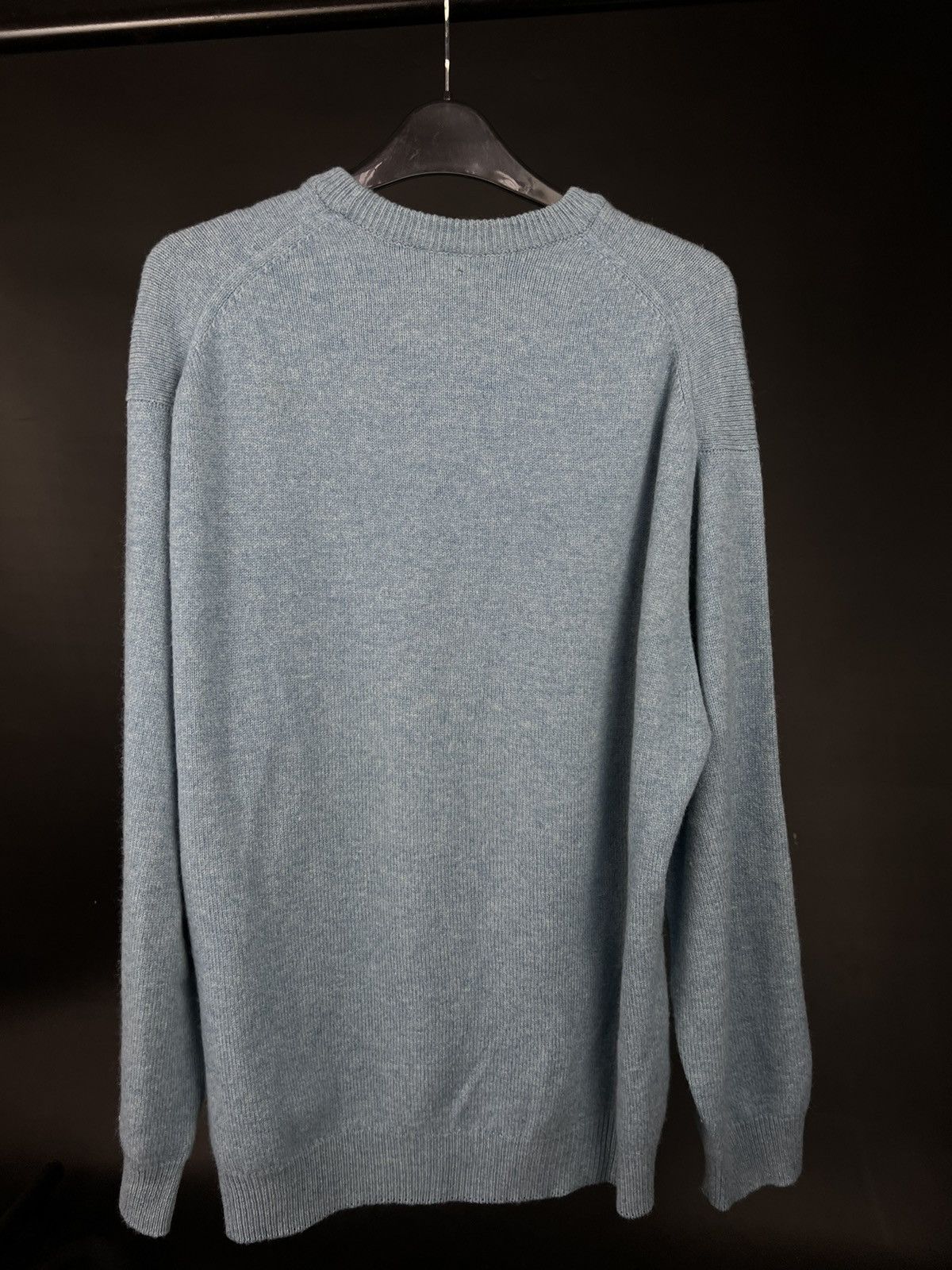Lacoste × Vintage VTG Lacoste knitted sweatshirt light blue Size US L / EU 52-54 / 3 - 6 Thumbnail