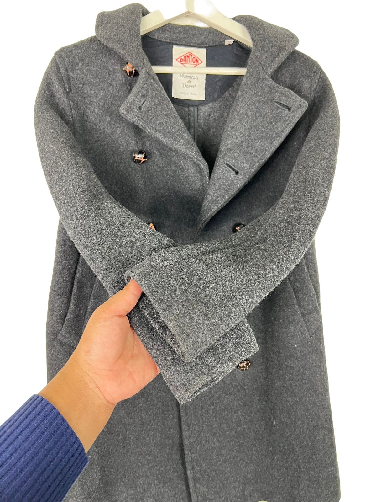 Danton 💥 DANTON DOUBLE BREASTED COAT Size US S / EU 44-46 / 1 - 8 Thumbnail