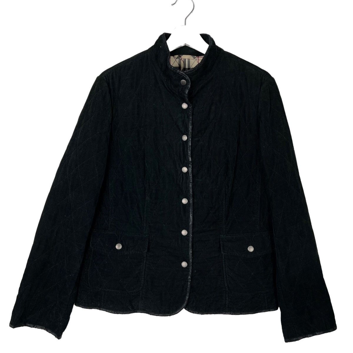 Burberry 💥 BURBERRY LONDON ENGLAND VELVET QUILTED JACKET Size US S / EU 44-46 / 1 - 1 Thumbnail