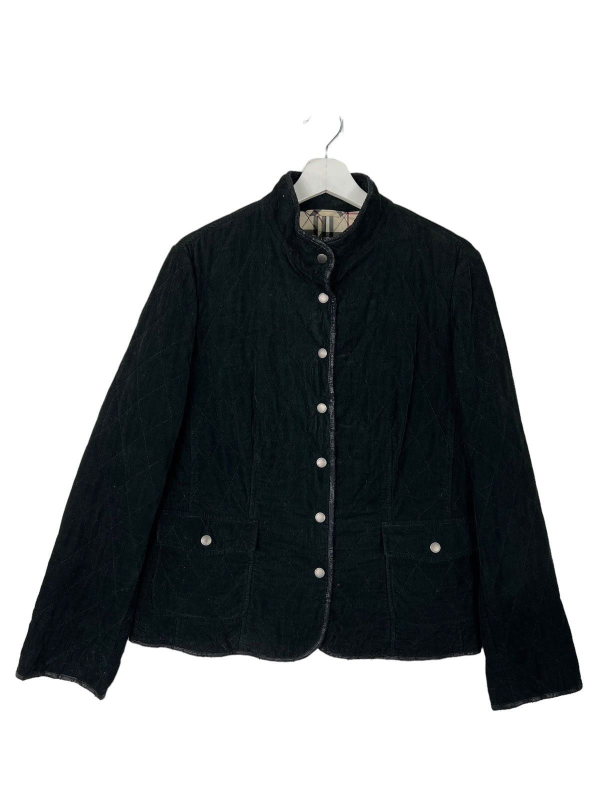 Burberry 💥 BURBERRY LONDON ENGLAND VELVET QUILTED JACKET Size US S / EU 44-46 / 1 - 5 Thumbnail