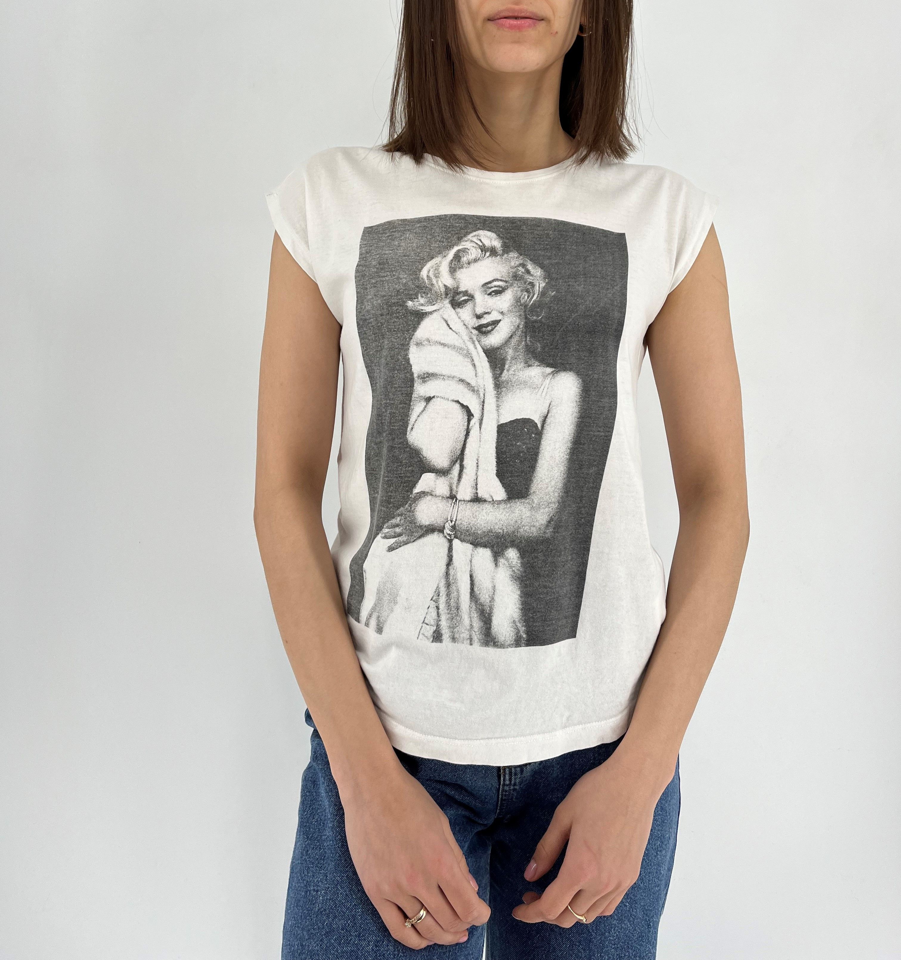 Other Vintage Y2k Reserved Full Print tee "Marilyn Monroe" Size XS / US 0-2 / IT 36-38 - 5 Thumbnail
