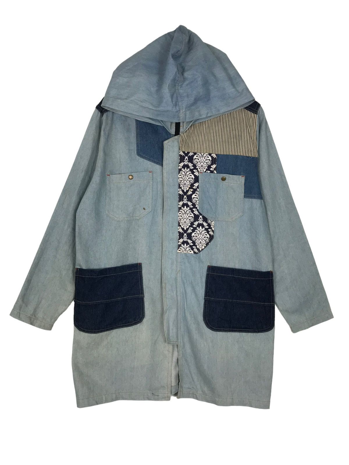 Japanese Brand 💥 AMINA REBUILD REMAKE REWORK LONG JACKET Size US M / EU 48-50 / 2 - 3 Thumbnail