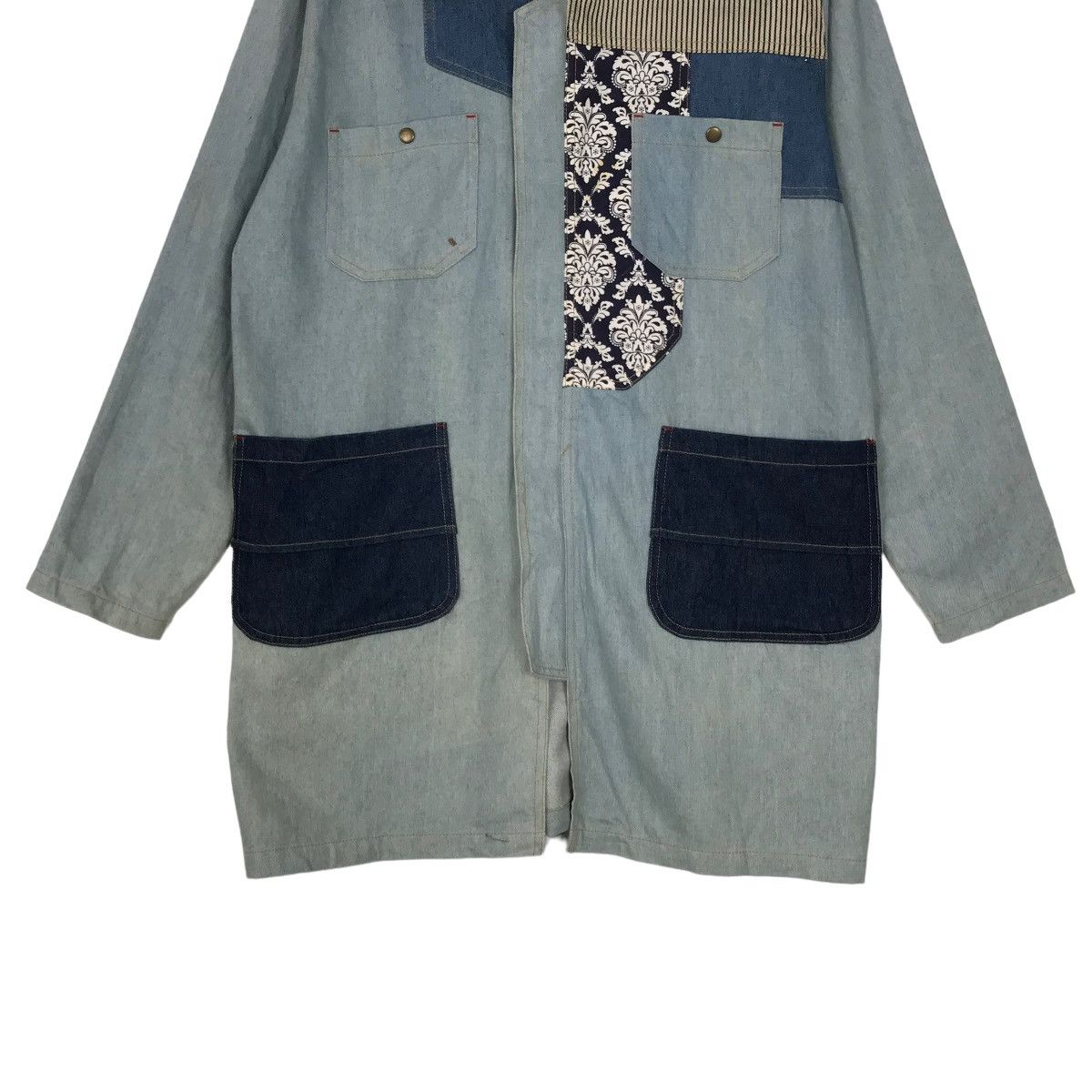 Japanese Brand 💥 AMINA REBUILD REMAKE REWORK LONG JACKET Size US M / EU 48-50 / 2 - 5 Thumbnail