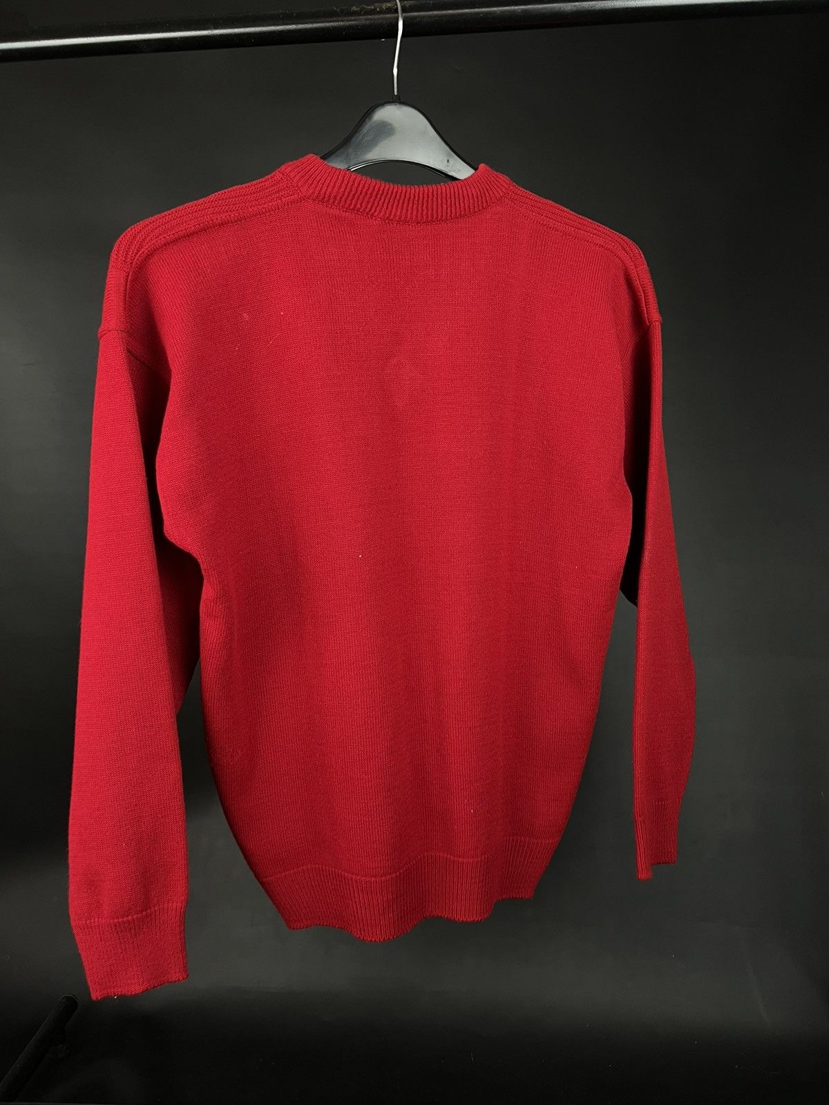 Lacoste × Vintage VTG Lacoste sweater warm red V-Neck Size US M / EU 48-50 / 2 - 4 Thumbnail