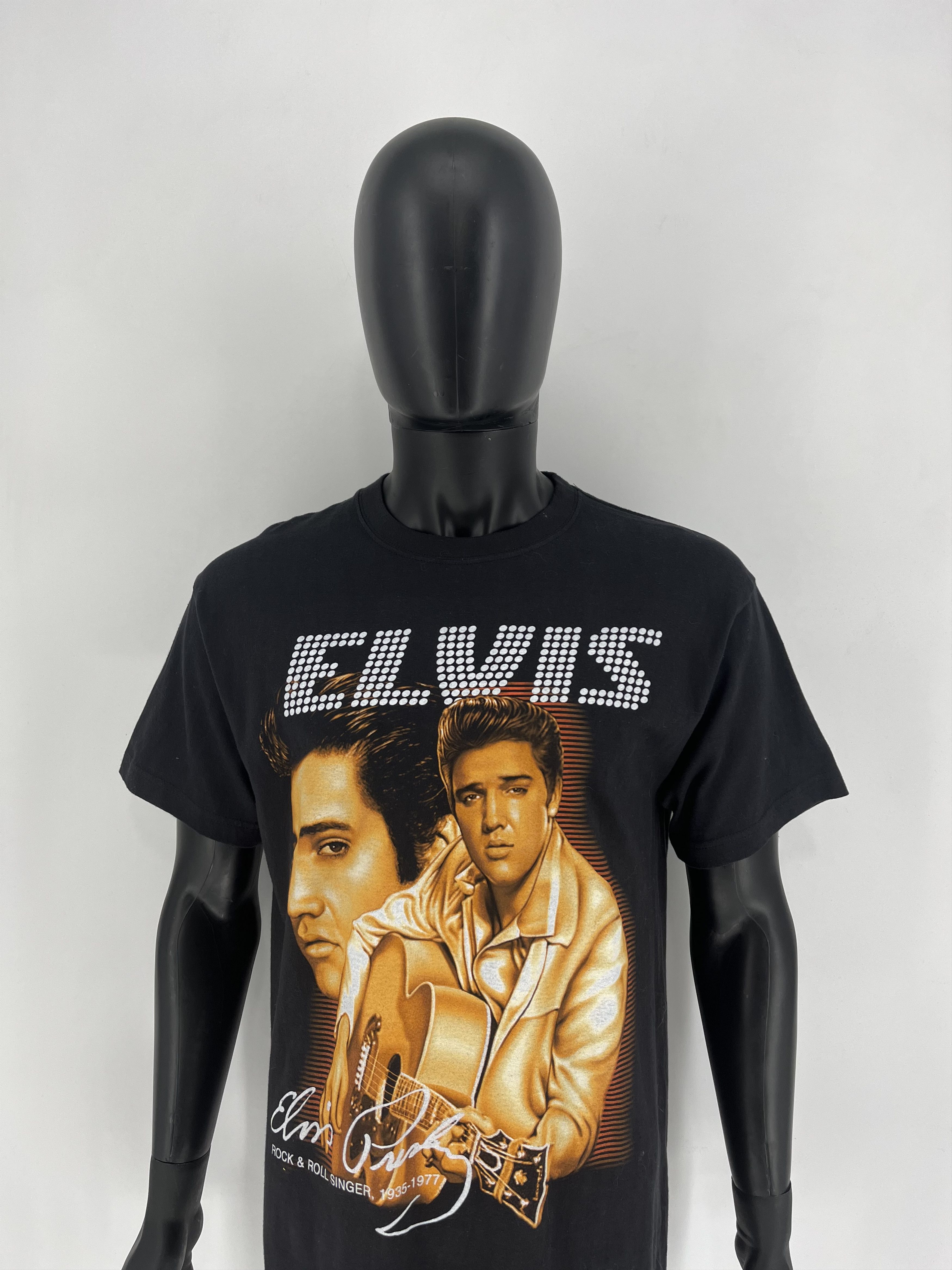 Band Tees × Vintage Vintage 90S Elvis Presley Tee Streetwear Fashion TOUR BAND Size US M / EU 48-50 / 2 - 1 Thumbnail