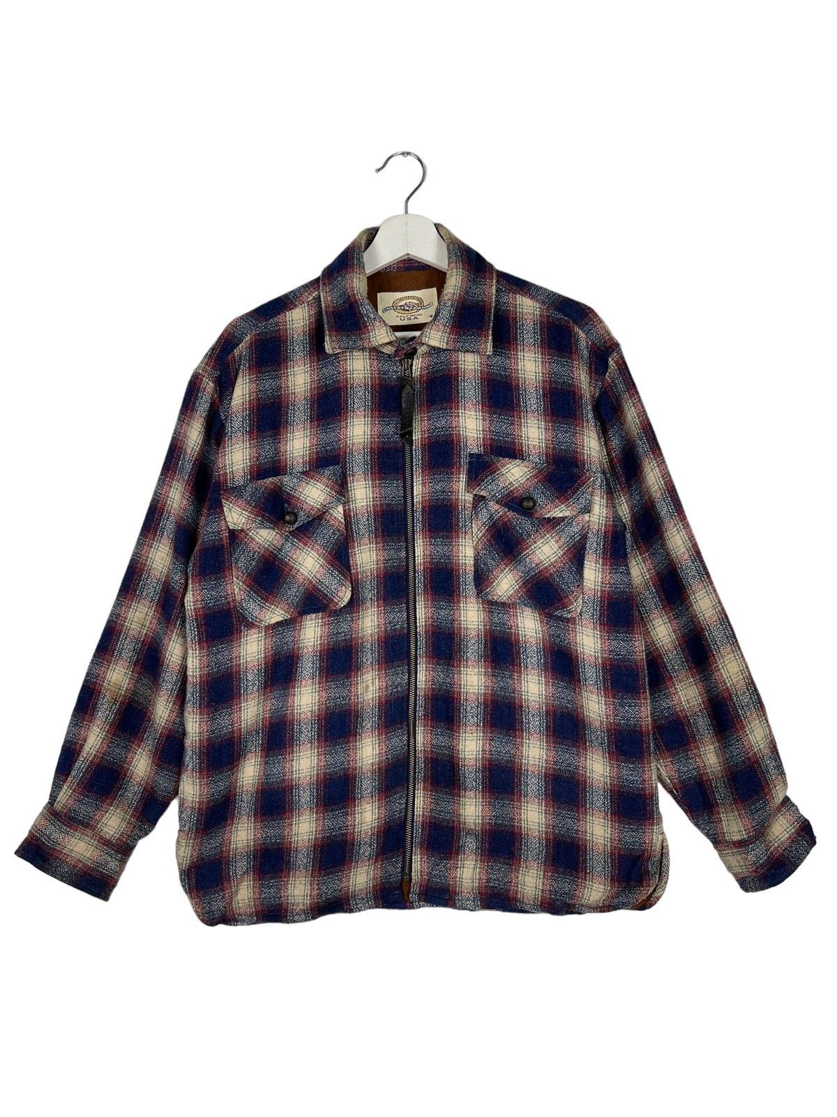 Japanese Brand 💥 SINGLET RACKMIND MOUNTAIN CROWN PLAID SHADOWS JACKET Size US M / EU 48-50 / 2 - 5 Thumbnail